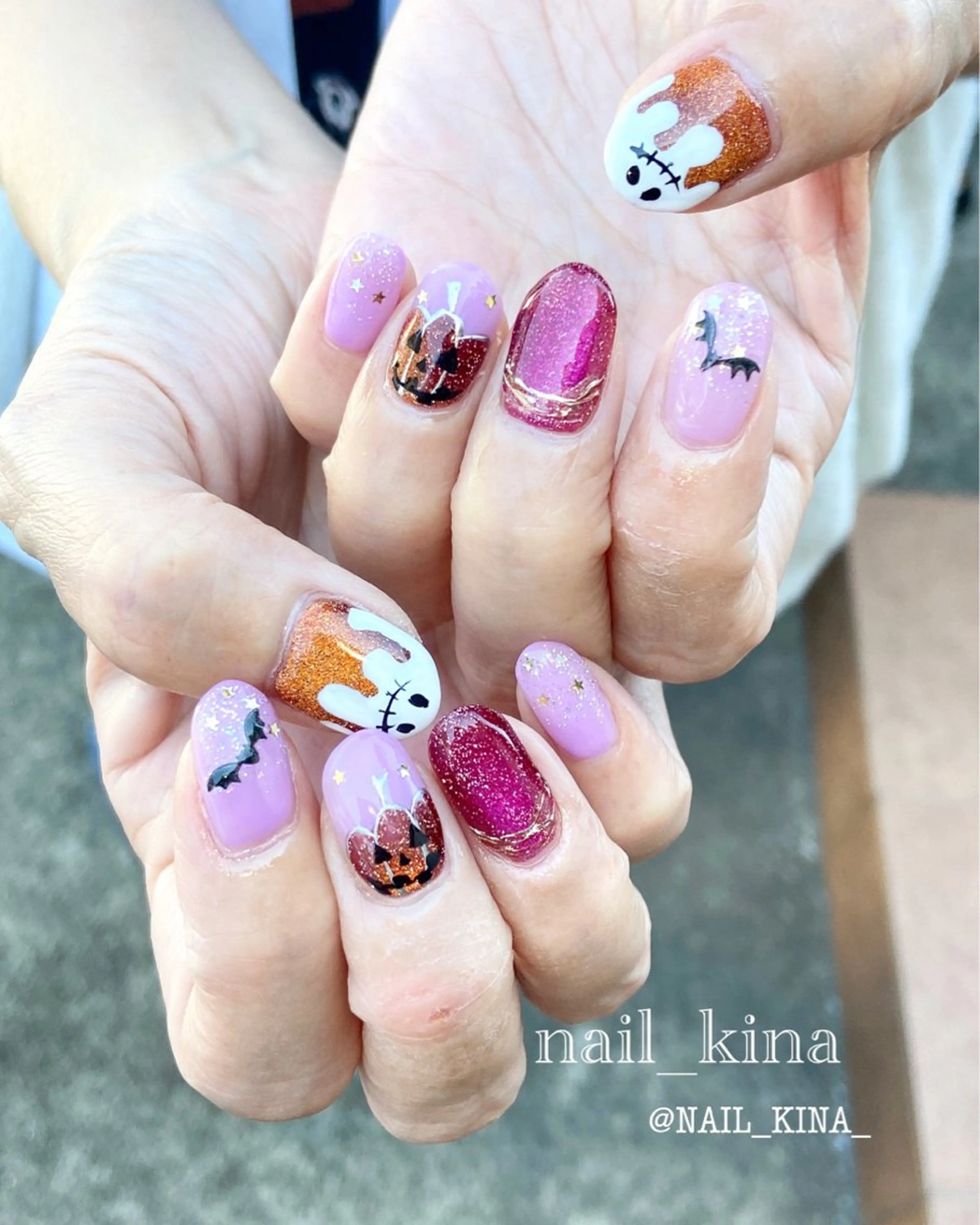 ネイル ハロウィン ハンドネイル nail_ kinaのネイルデザイン
