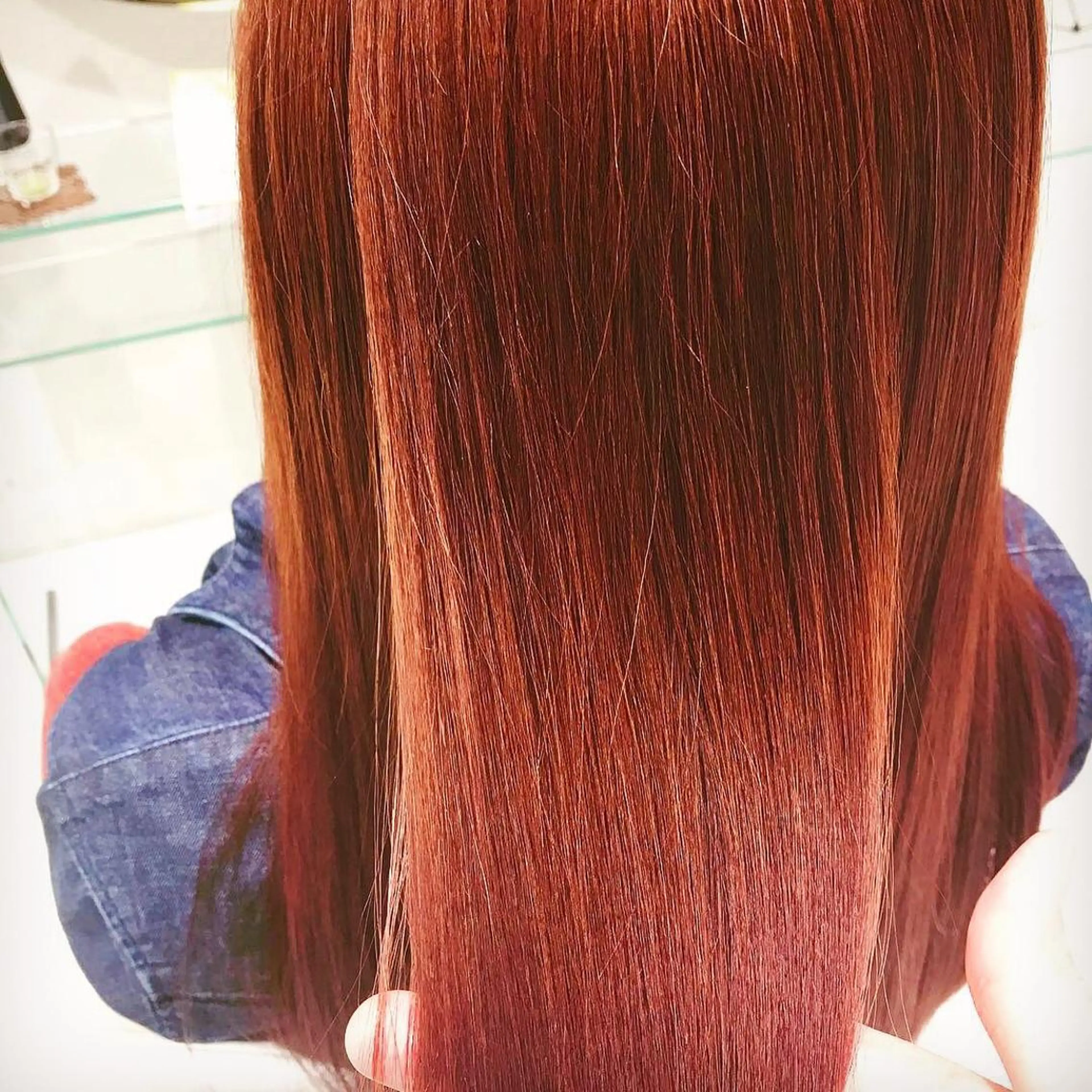 ロング カラー ブラウンカラー レッドカラー レッドブラウン Eir-LUXE-所属・Eir-LUXE- 代表　鈴木翔平のヘアスタイル