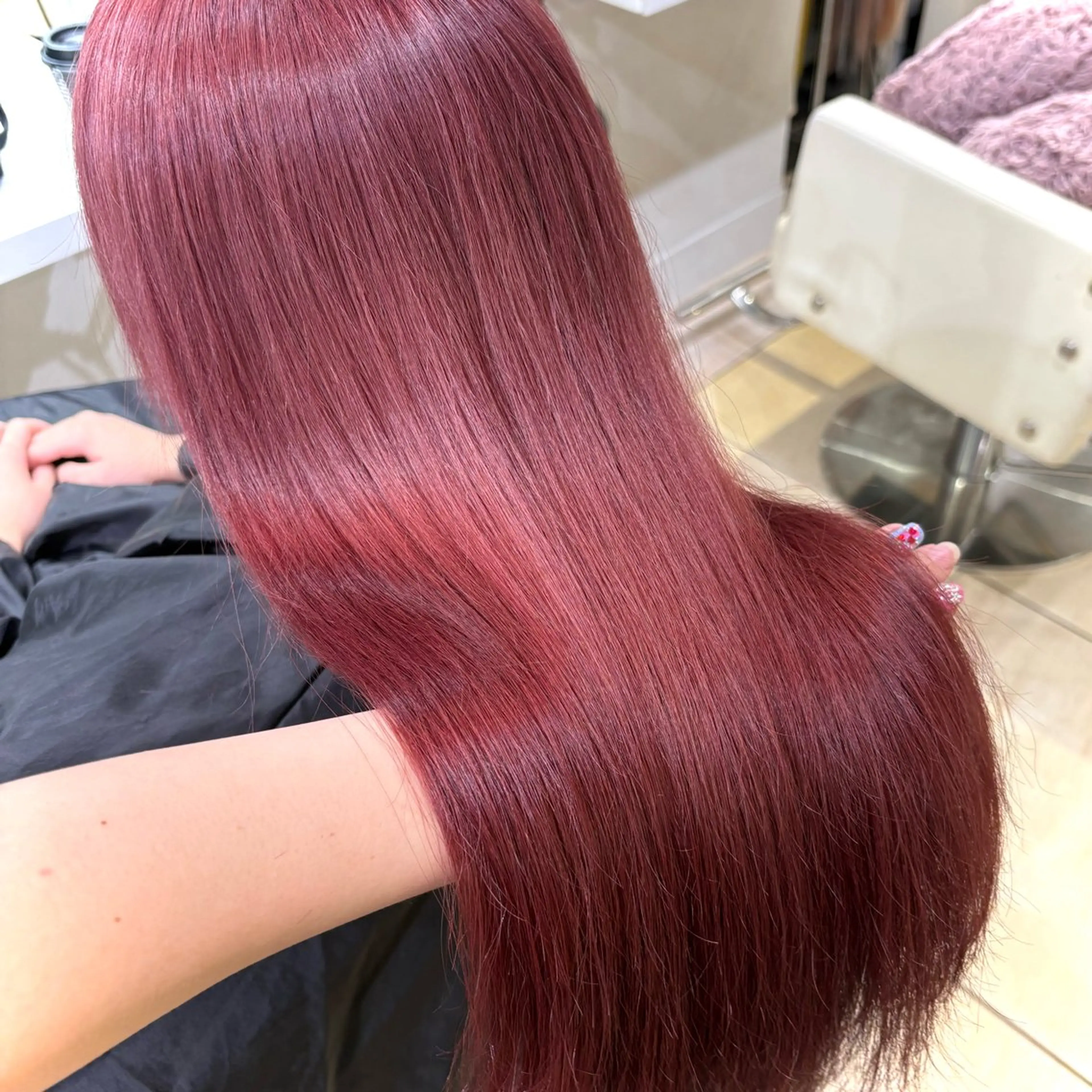 ロング カラー ブリーチ ケアブリーチ ヘアカラー トリートメント 🎀艶髪/韓国❤︎ 新宿Kanaのヘアスタイル