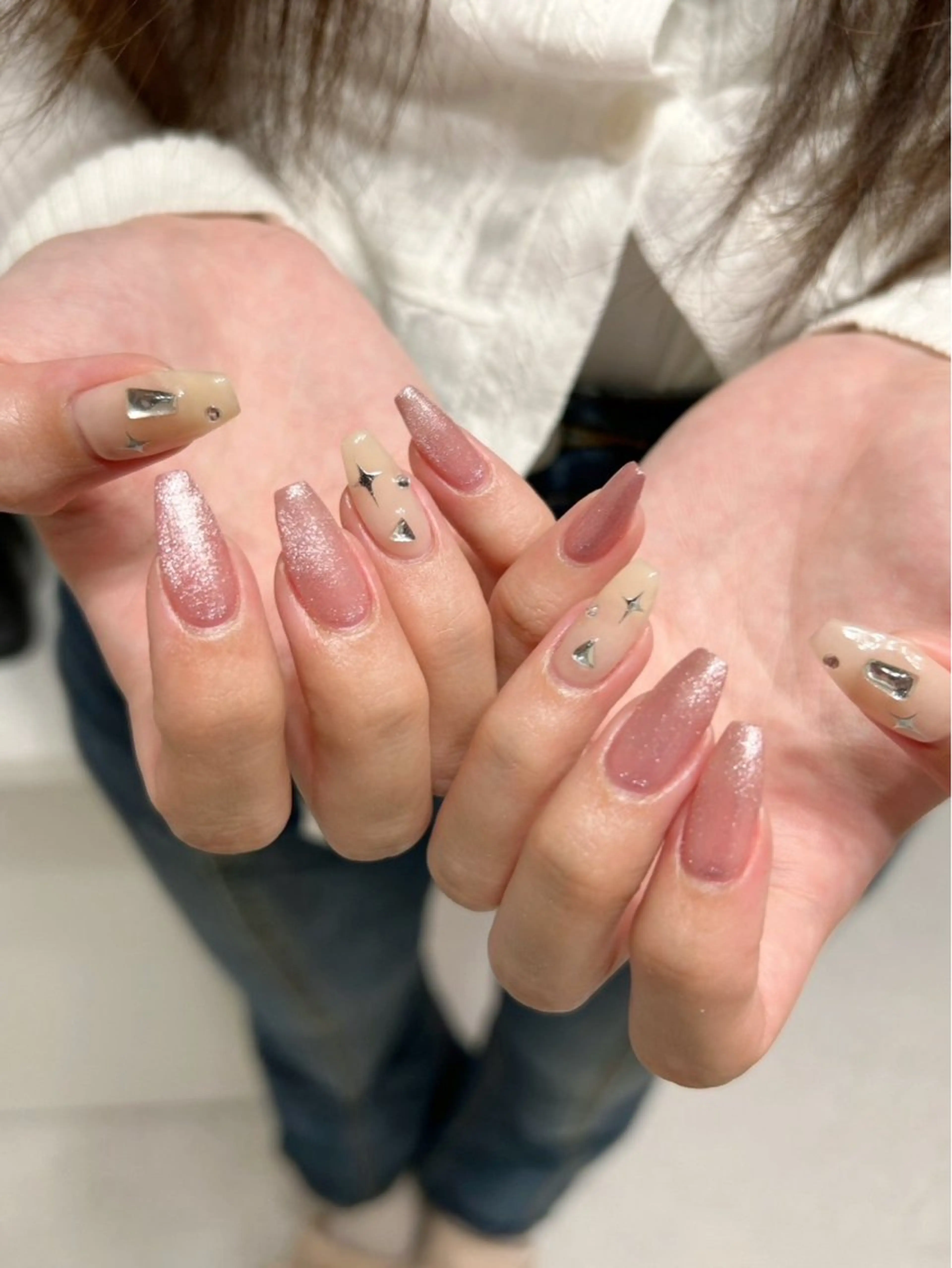 ネイル ちゅるんネイル🩵 miyuのネイルデザイン