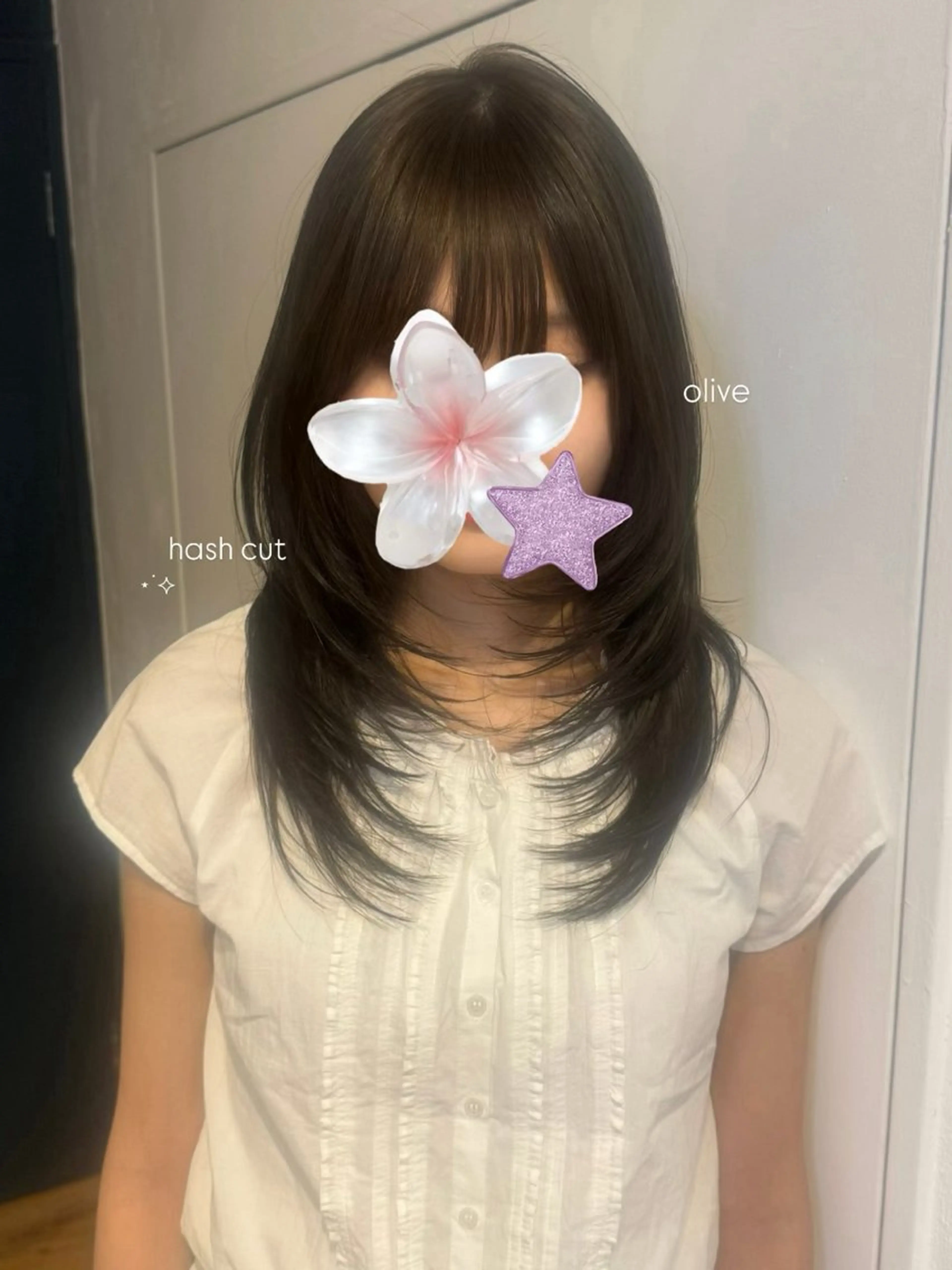 ミディアム カラー ヘアアレンジ レイヤーカット ᵐⁱᵏⁱᵏᵒ /透明感カラーのヘアスタイル