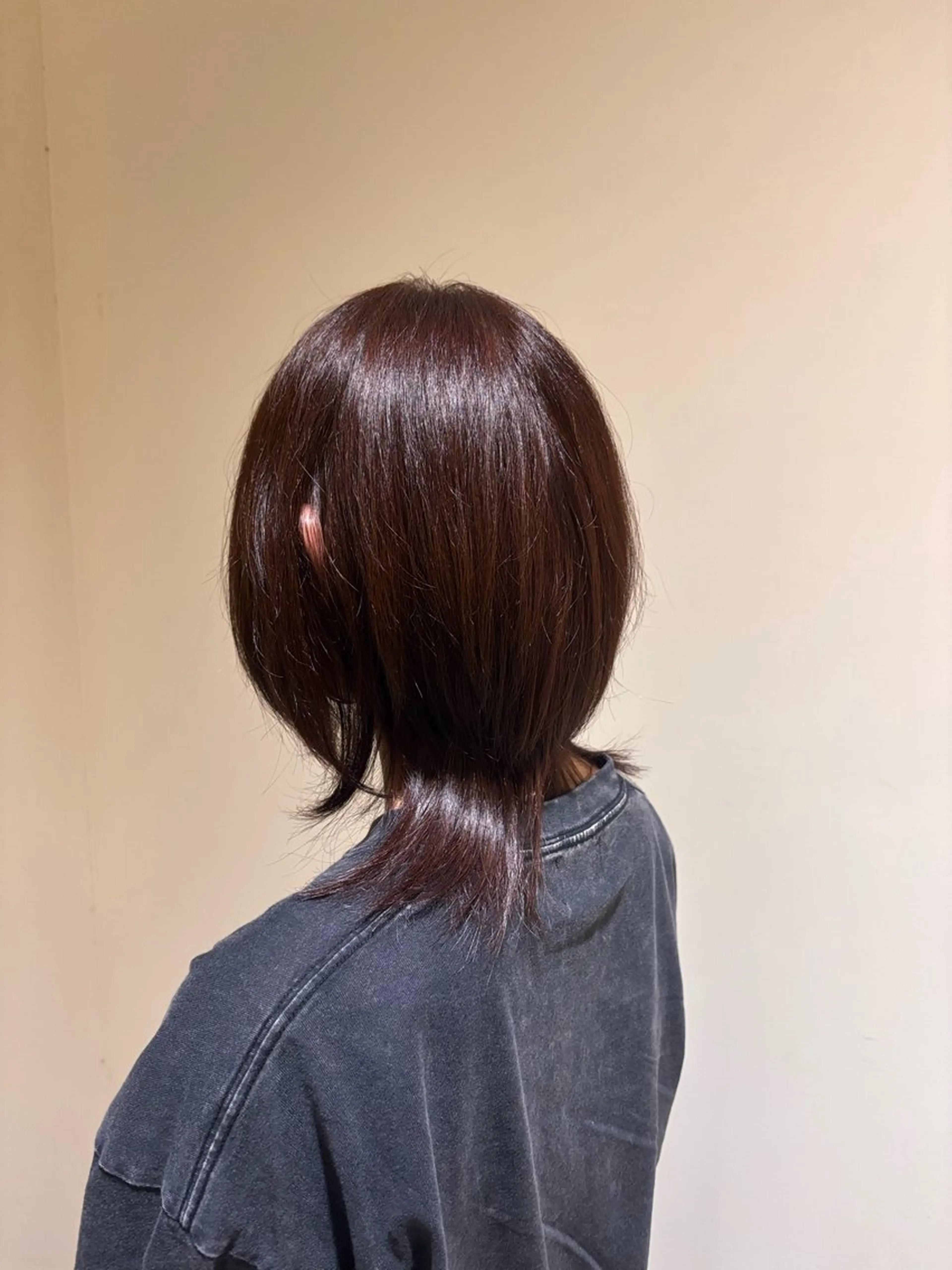 ミディアム ピンクブラウン ヘアカラー Uhair大高店所属・河瀬 美琴のヘアスタイル