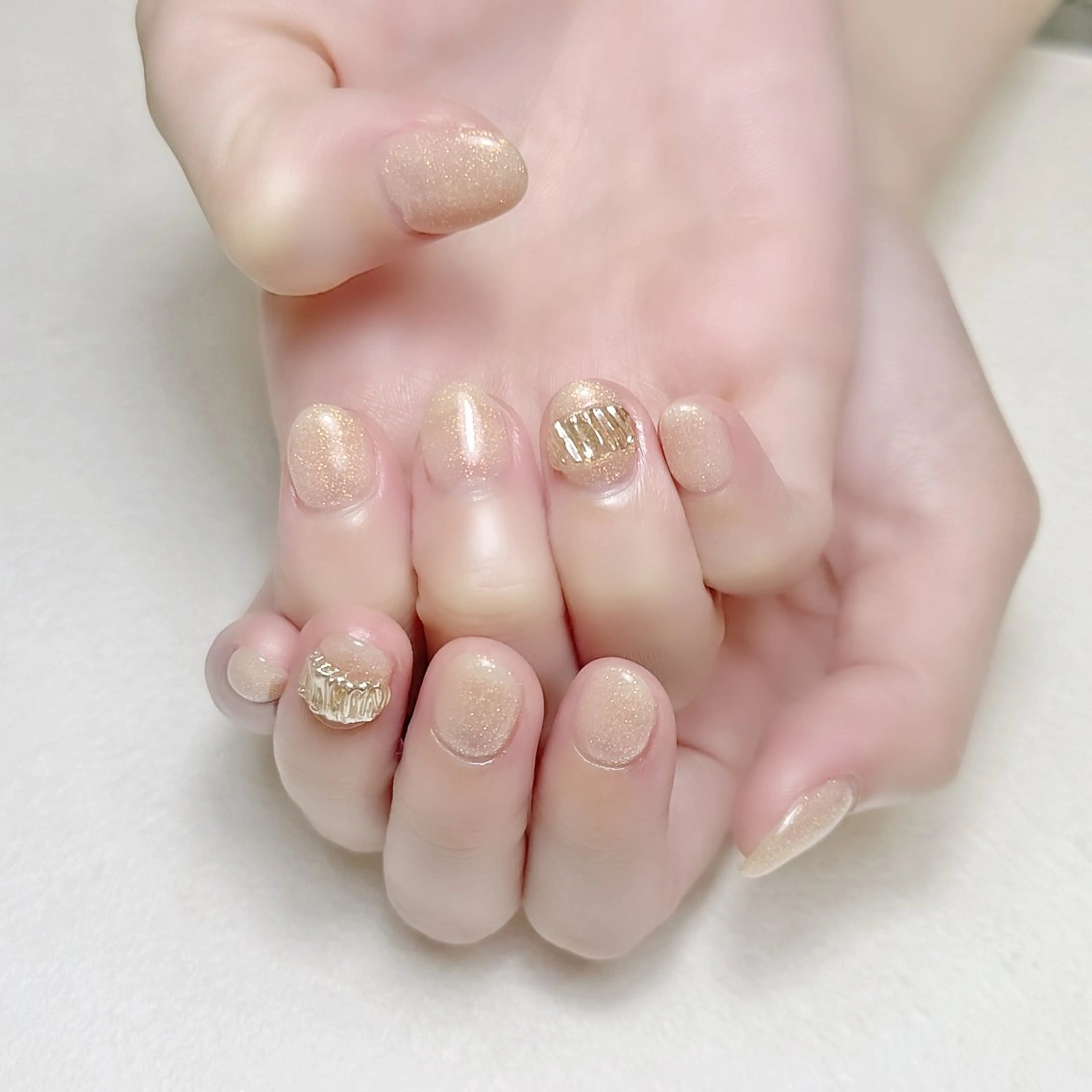 ネイル ミラーネイル オフィスネイル rouse nail RISATOのネイルデザイン