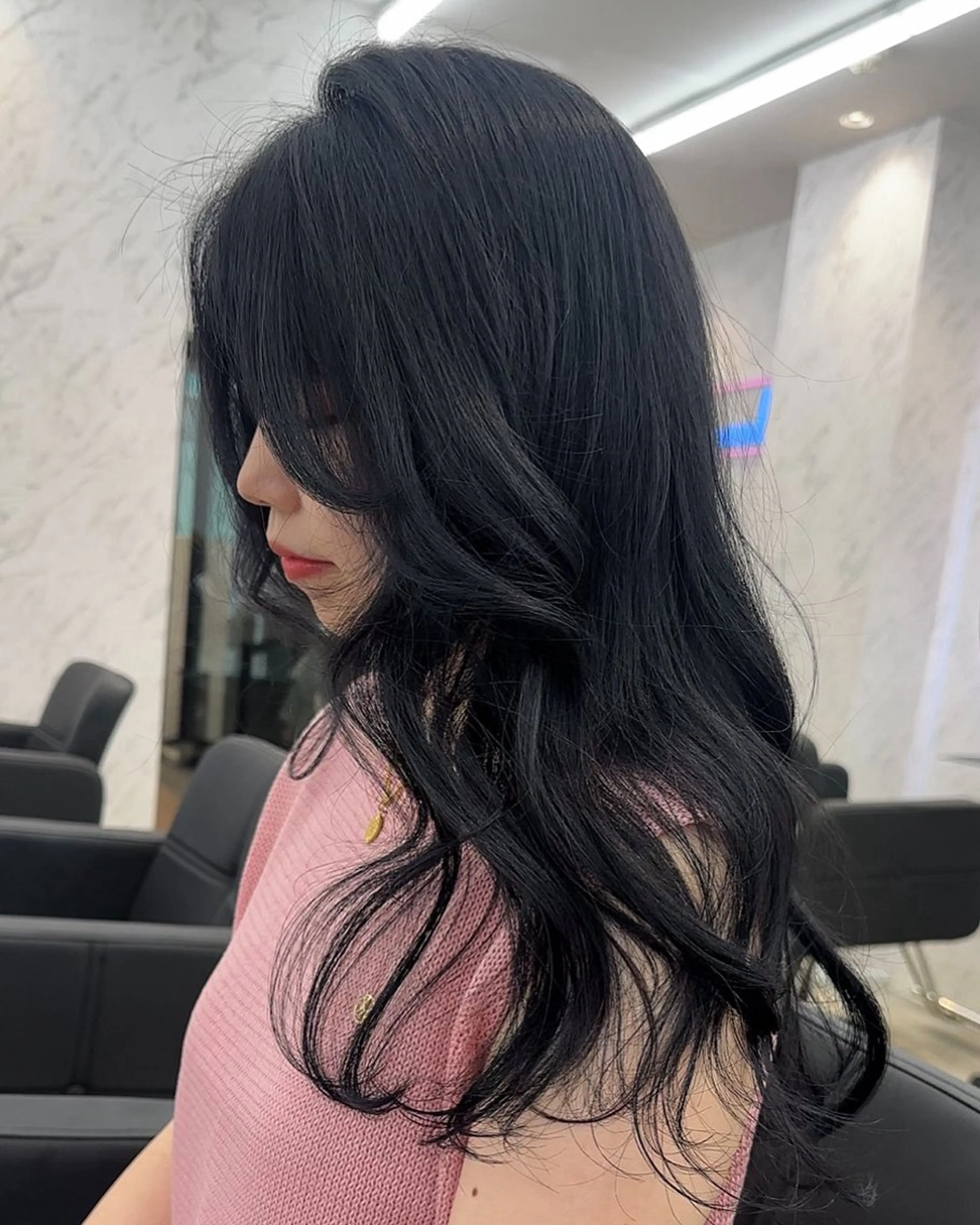 ミディアム カラー カット ヘアカラー トリートメント ヘアセット 遠藤沙也加 韓国ヘア/町田のヘアスタイル