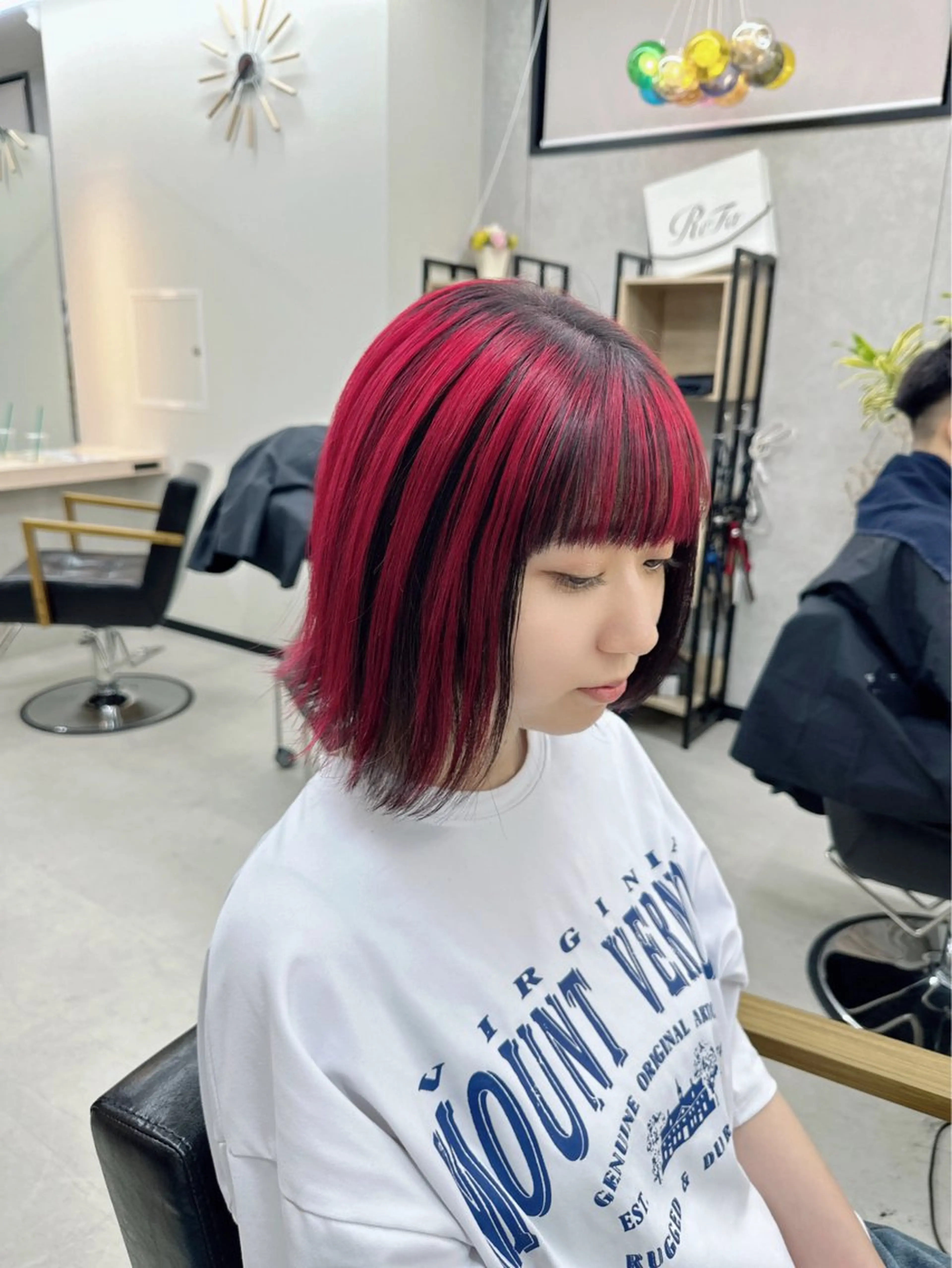 ミディアム カラー カット ヘアカラー トリートメント 𝐑𝐲𝐮𝐤𝐢 【店長】ALEAPのヘアスタイル