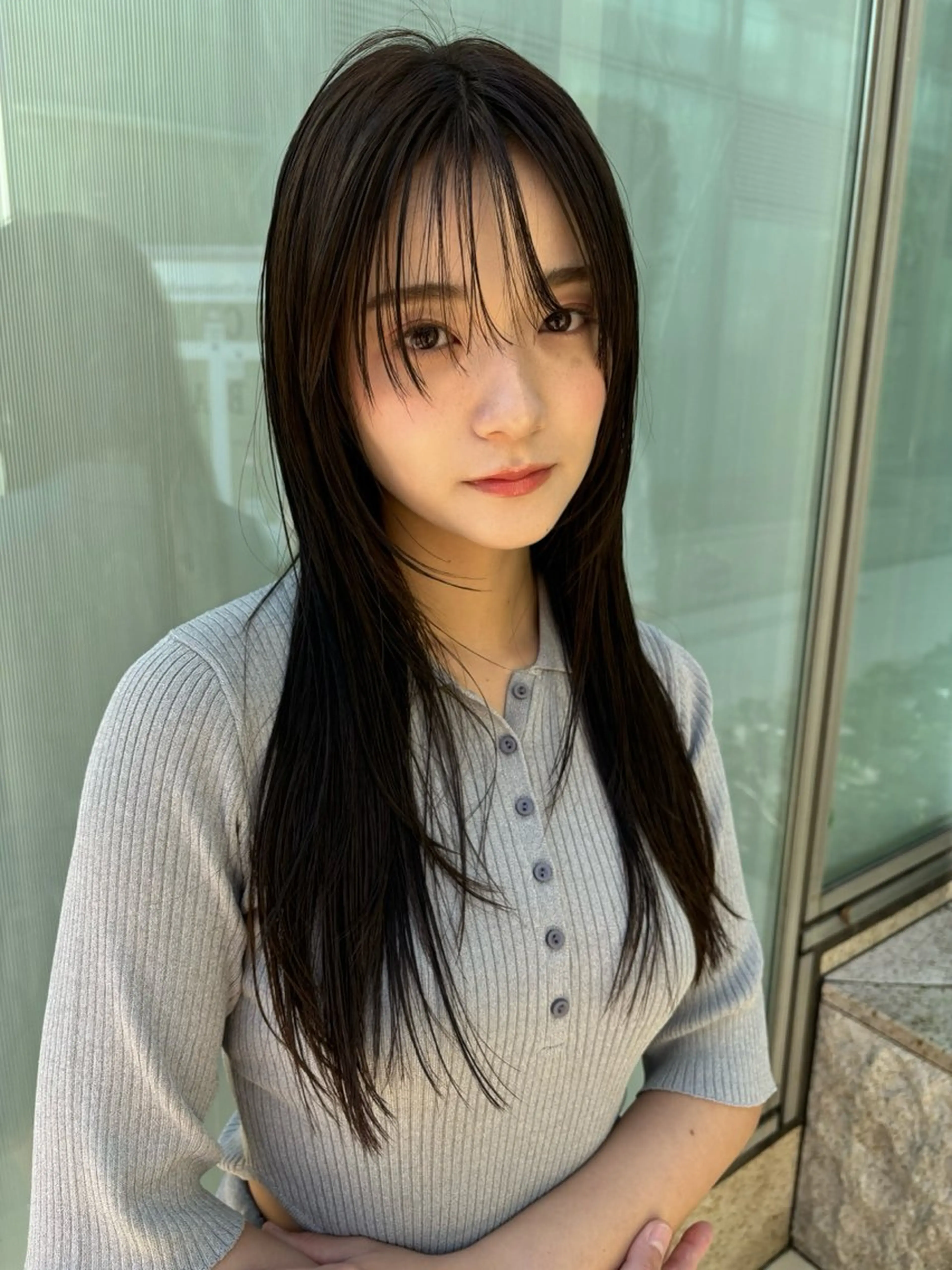 セミロング カット MION✂️ 似合わせカットのヘアスタイル