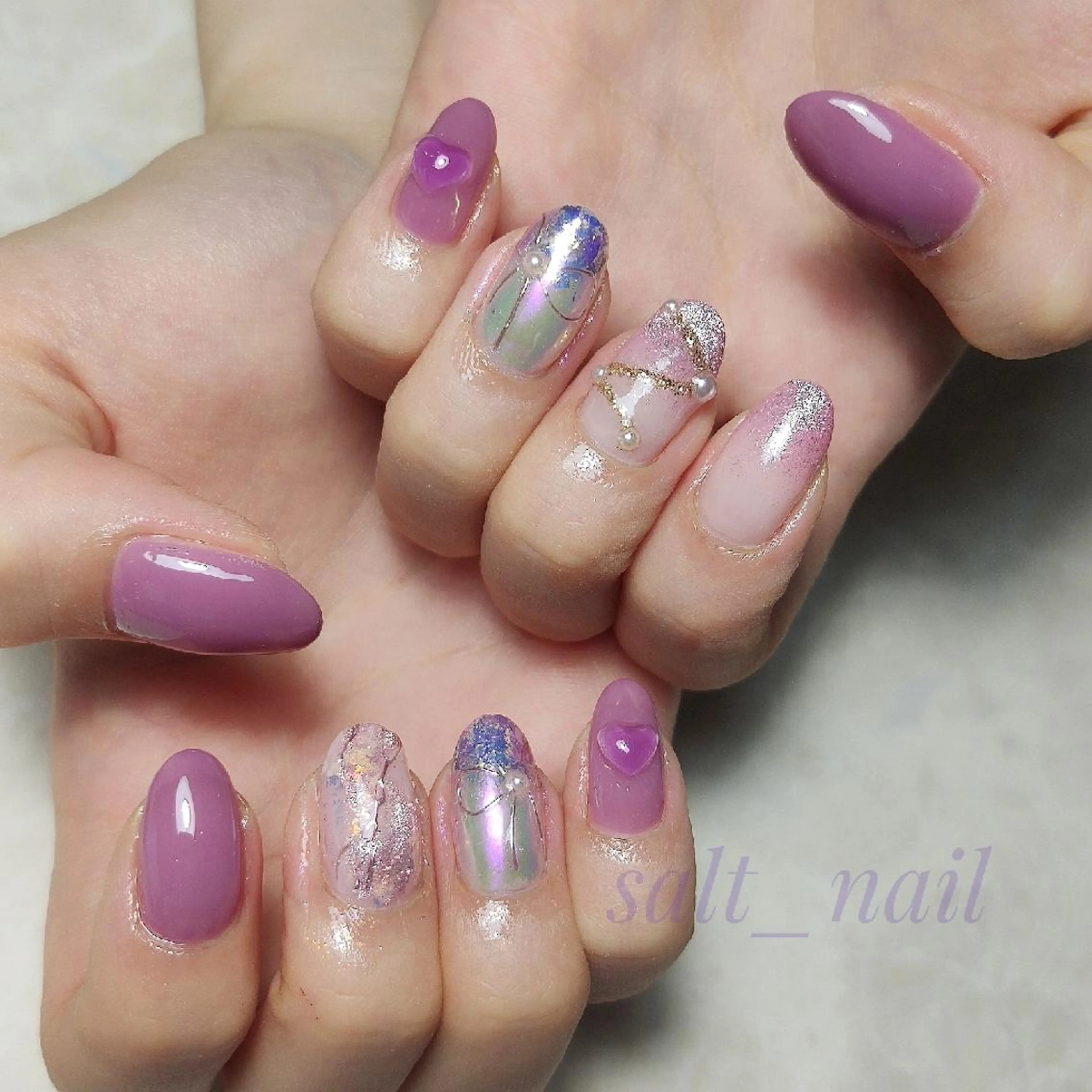 ネイル 持ち込み 個人サロン saltnailのネイルデザイン