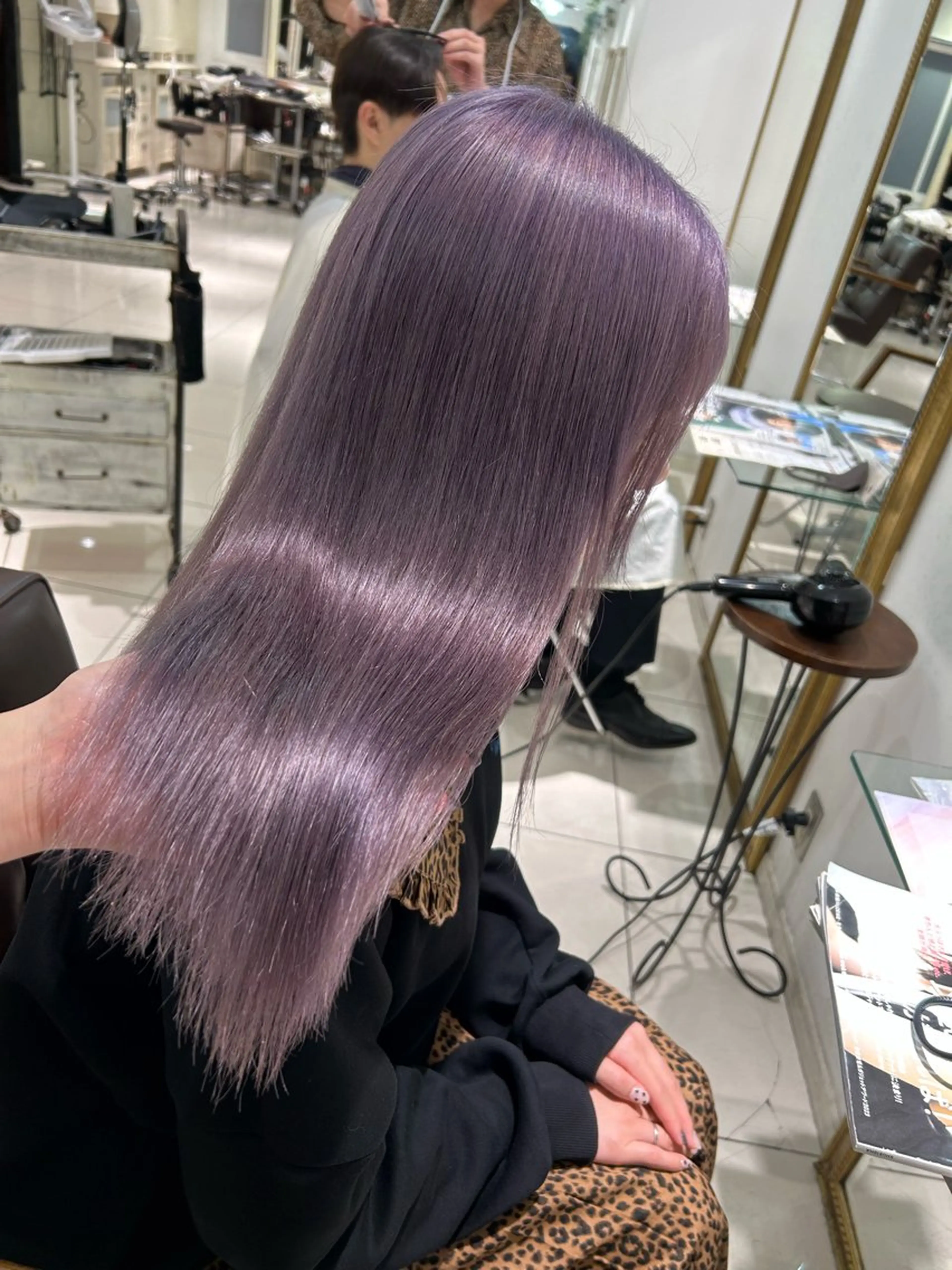ロング カラー ヘアカラー トリートメント 透明感カラー 古山 結季🌙🖤のヘアスタイル