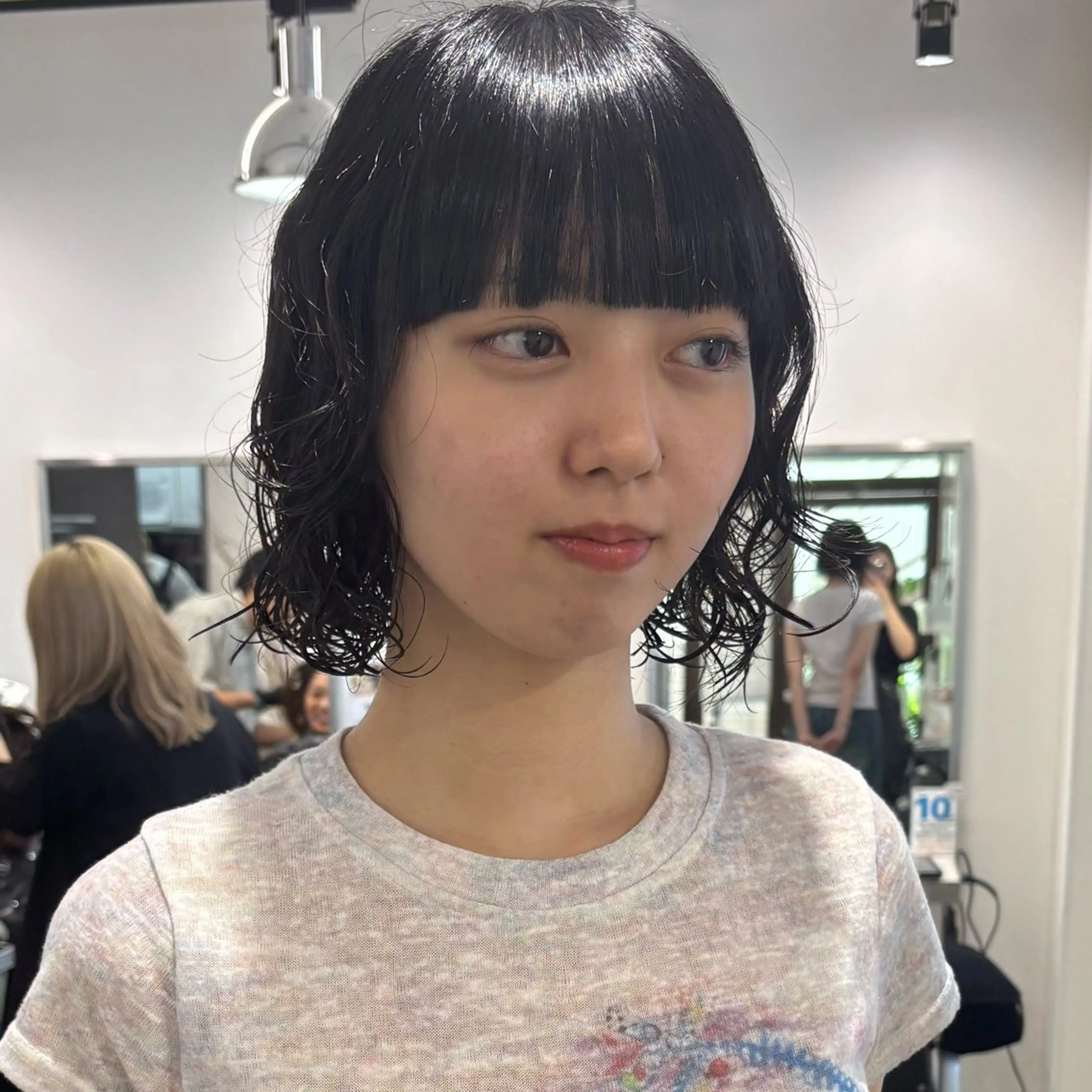 ショート パーマ 髪質改善/縮毛矯正/ 暖色カラー🎀🪞のヘアスタイル