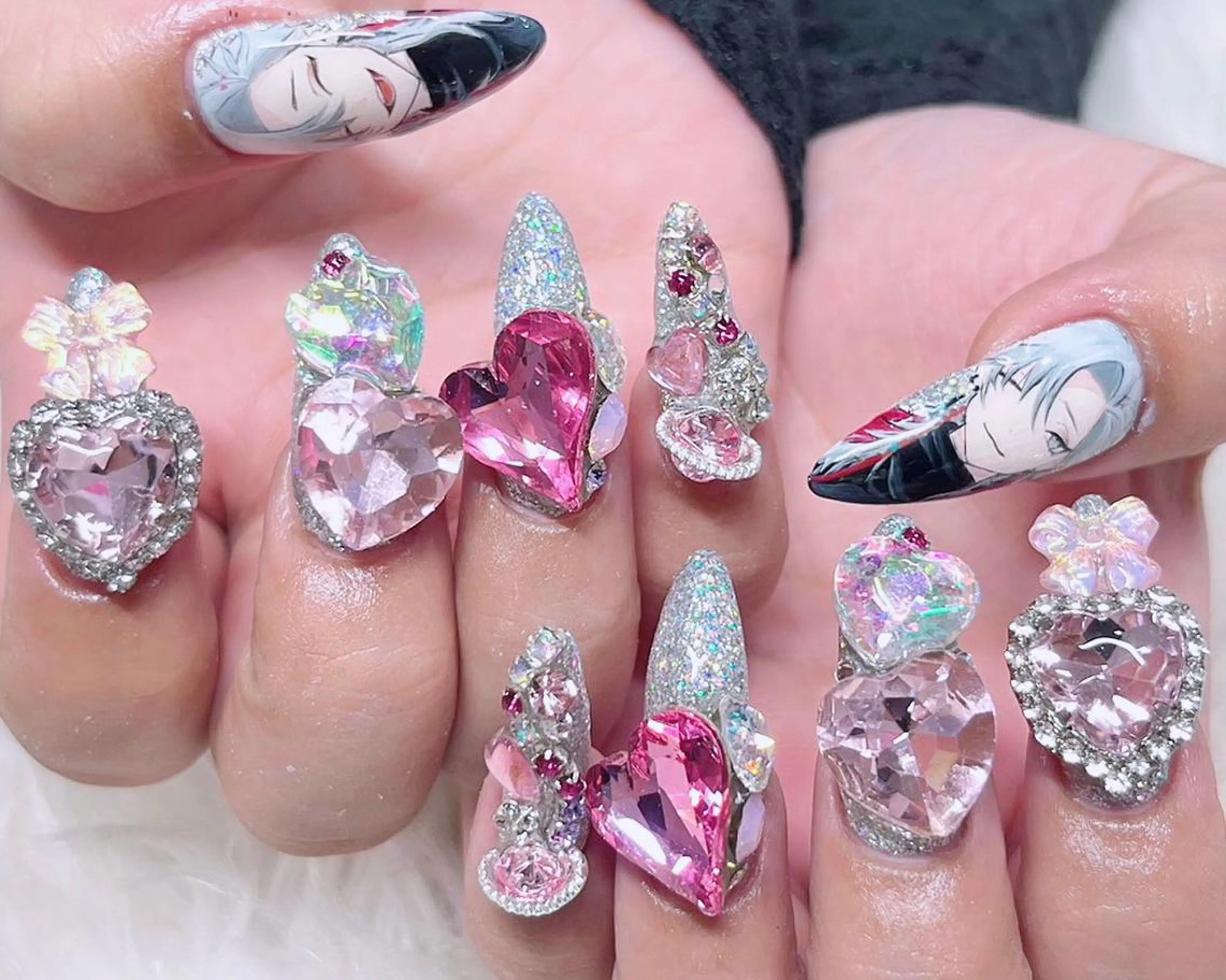 ネイル 成人式 スカルプネイル NAILSGOGO shibuyaのネイルデザイン