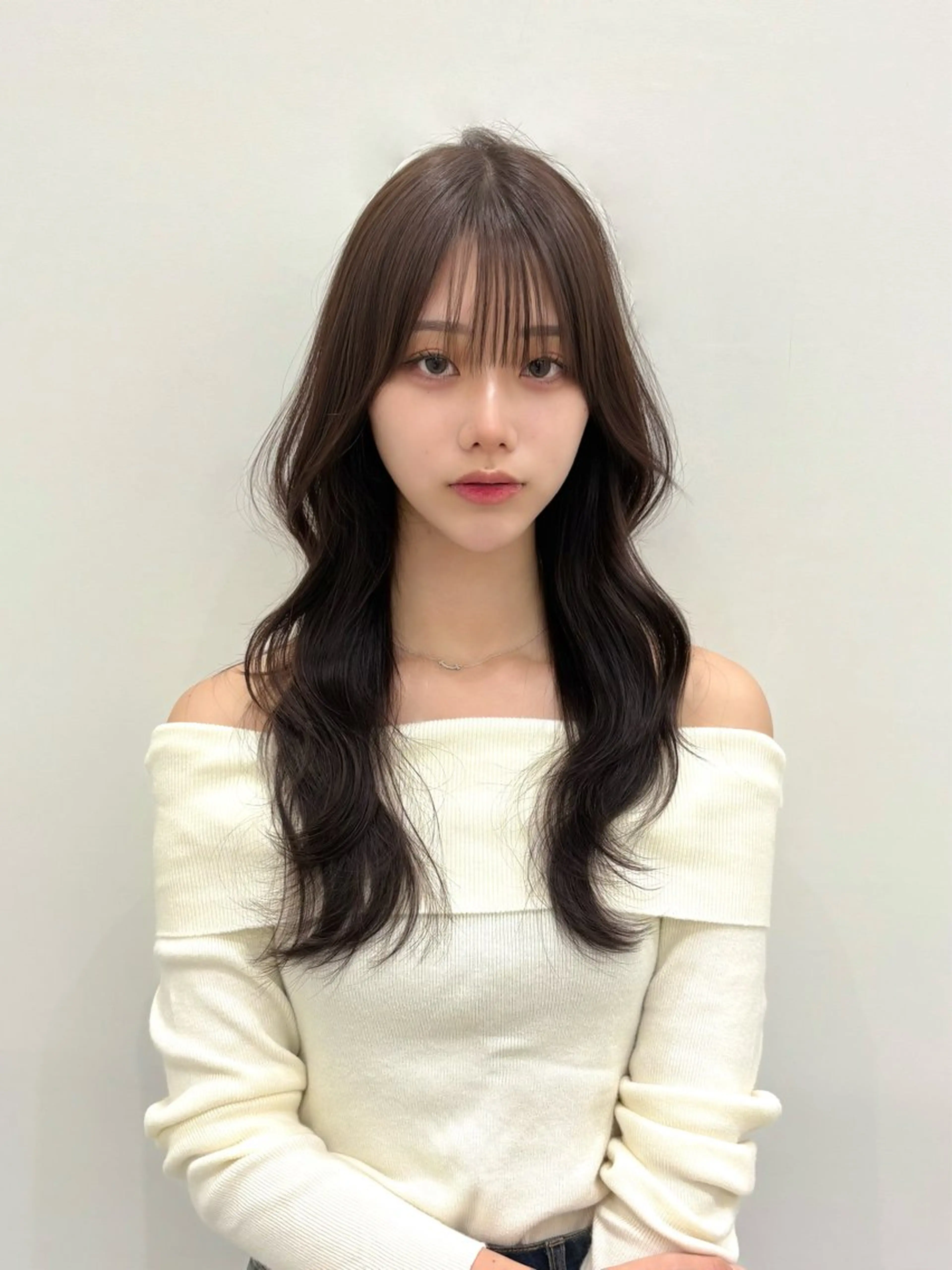 ロング カット ヘアカラー トリートメント PULSE yokohama所属・横浜駅/韓国レイヤー /髪質改善のヘアスタイル