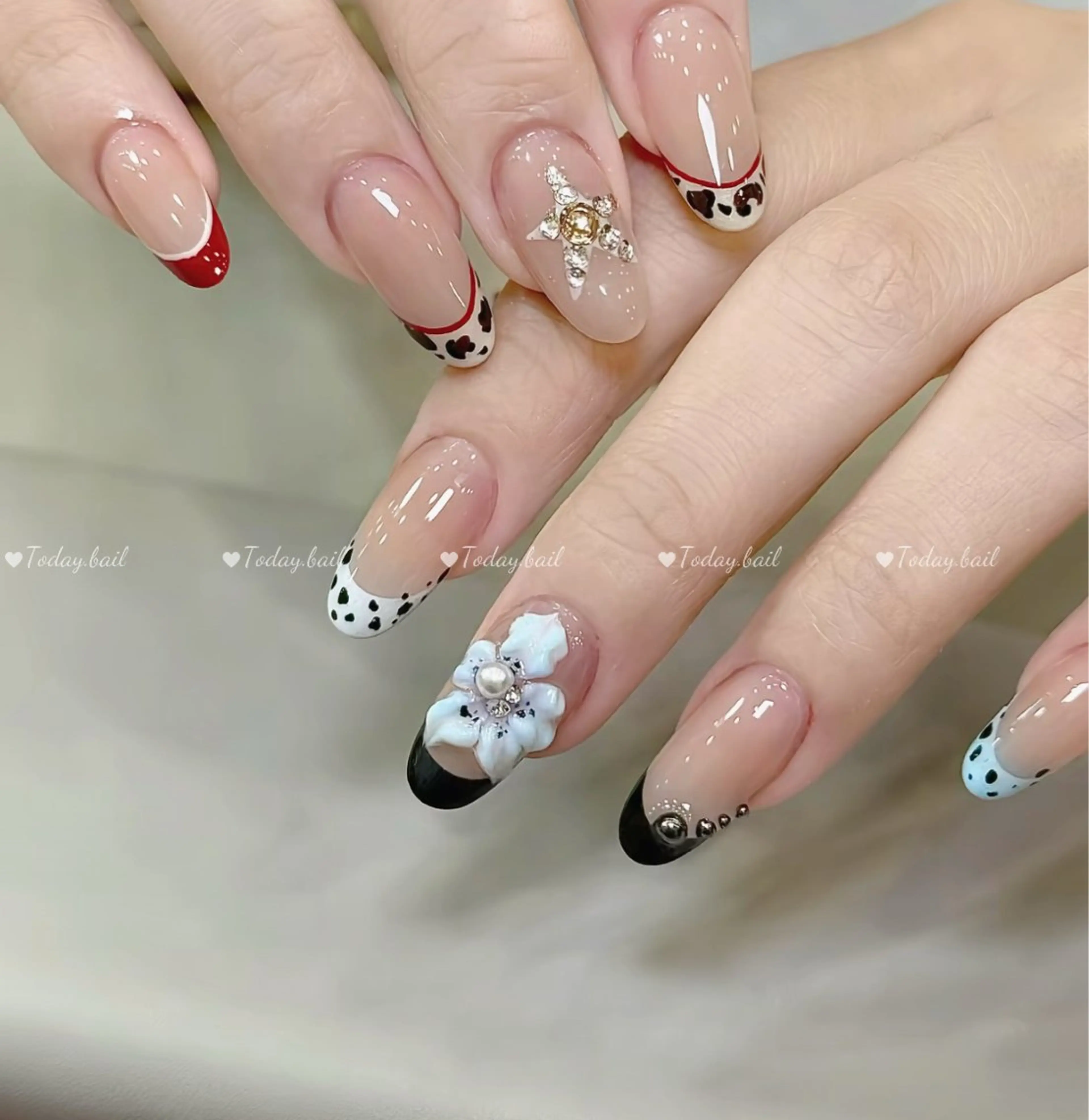 ネイル ハンドネイル 🎀Today nail💅のネイルデザイン