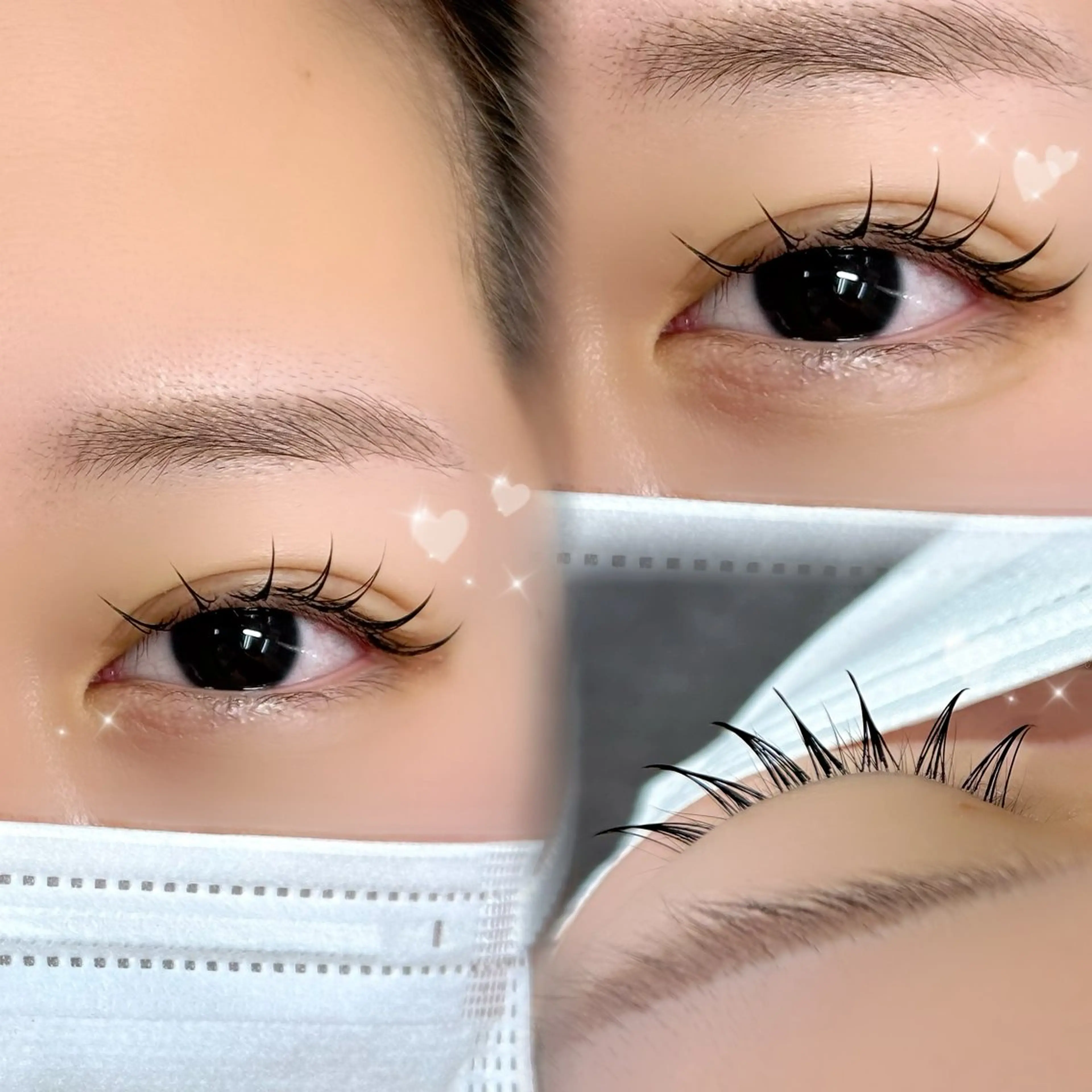 マツエク・マツパ 束感まつ毛 フラットラッシュ Eyes Cream SAYAのマツエク・マツパデザイン
