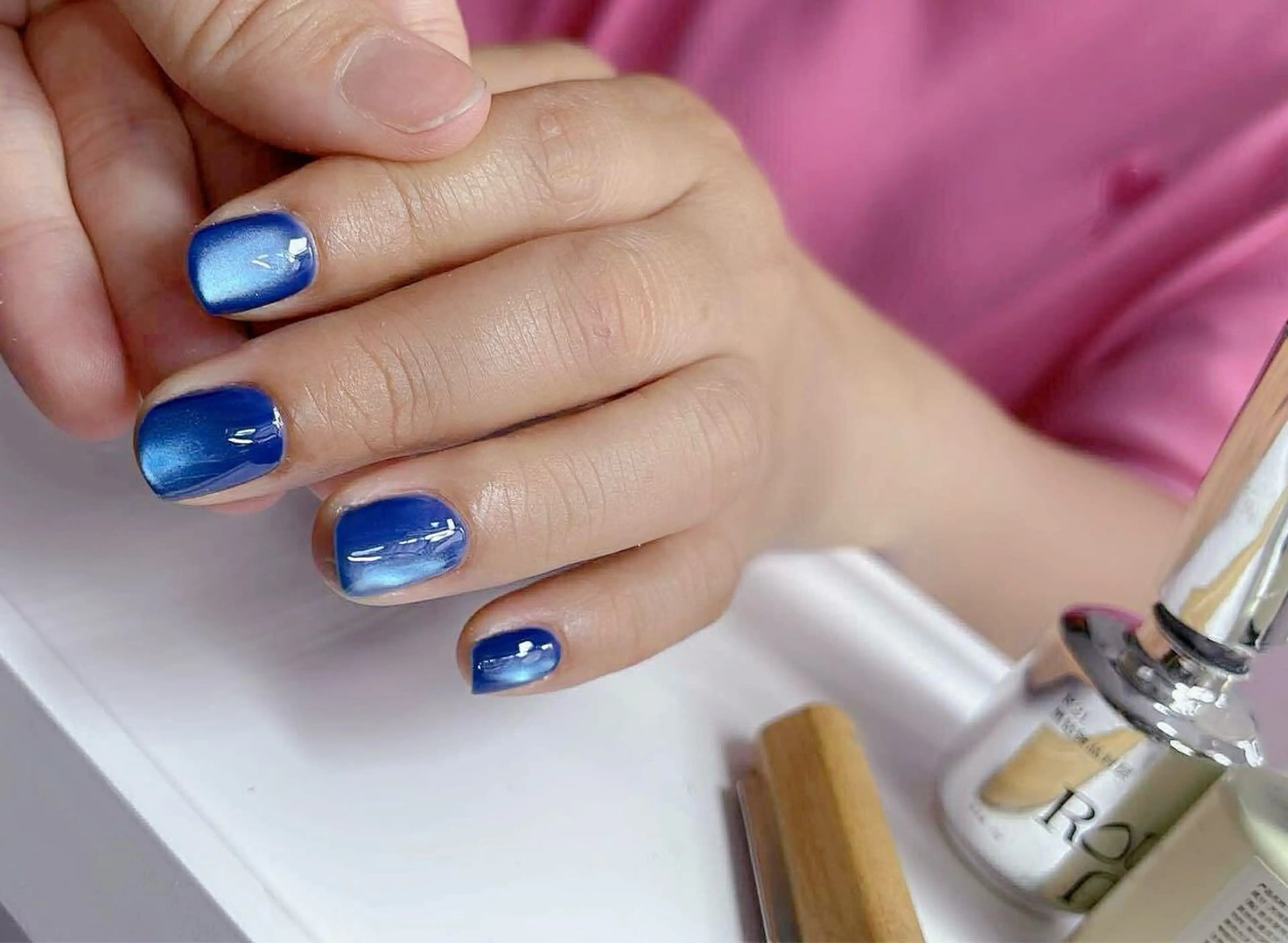 ネイル マグネットネイル ワンカラーネイル プリンセスハウス所属・プリンセスハウス 自宅サロンのネイルデザイン