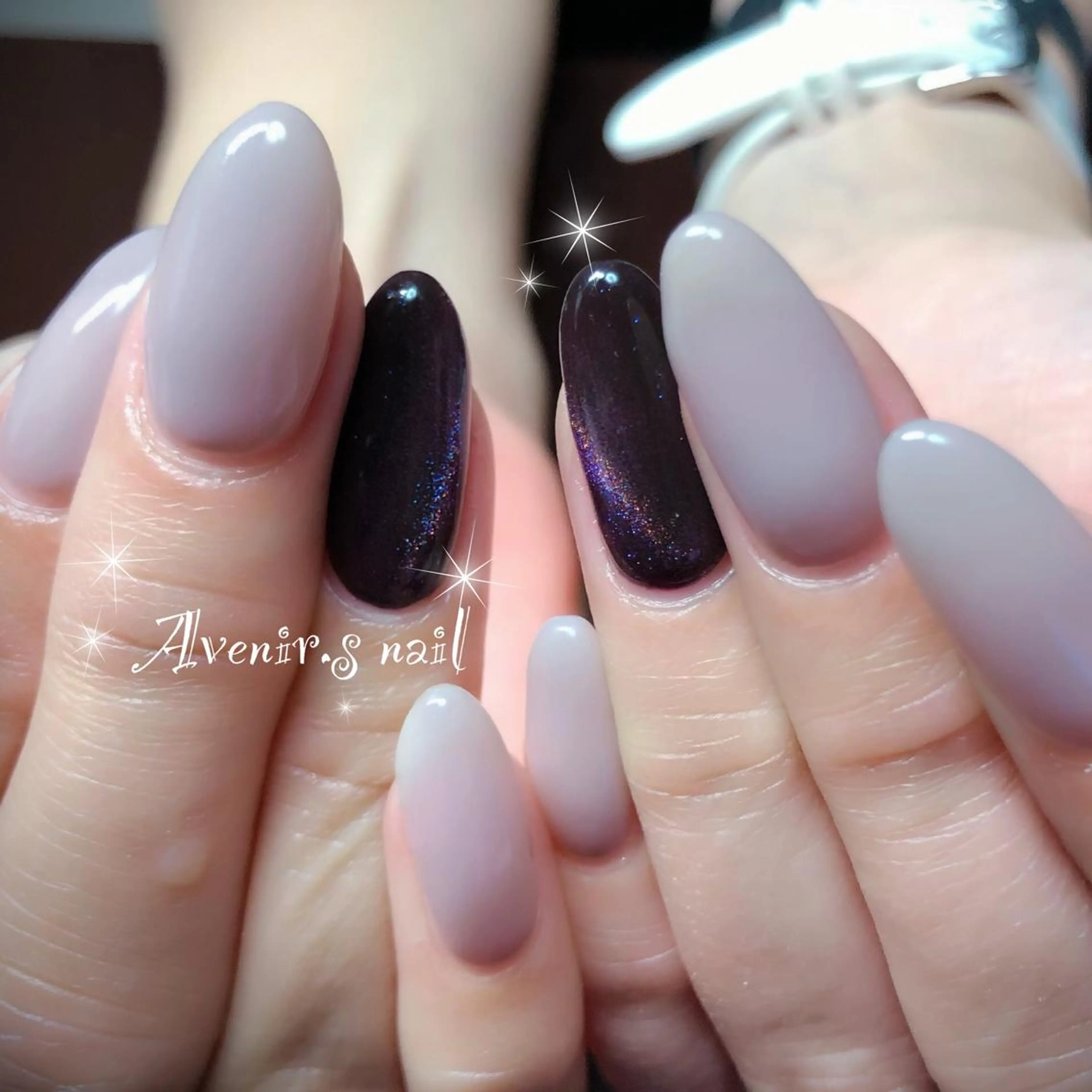 ネイル ジェルネイル マグネットネイル Home Salon Avenir.のネイルデザイン