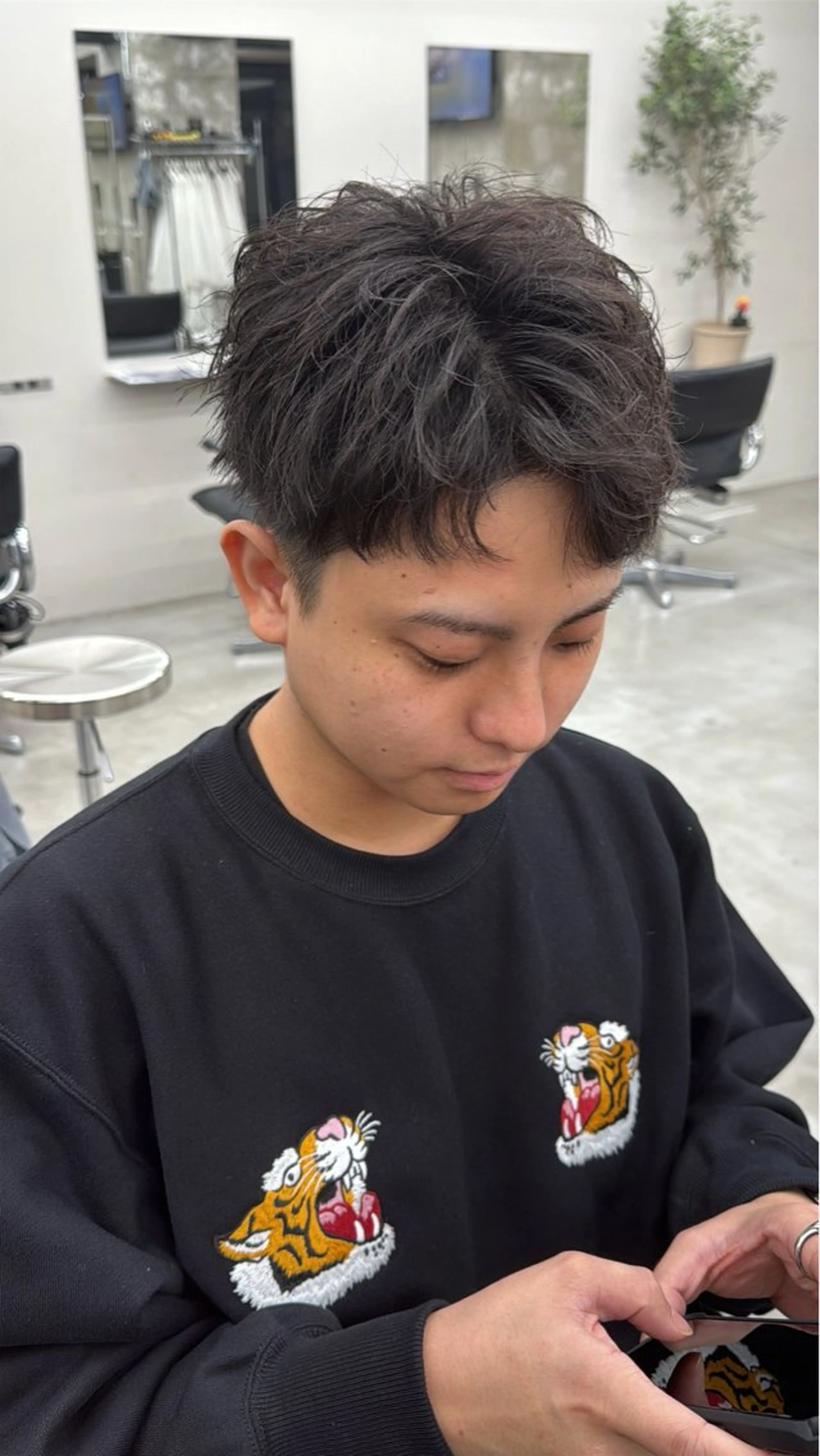 ショート 韓国風ヘア マッシュヘア WAVEY ft.fifth MENS SALON横浜西口所属・わたる /カットモデル募集のヘアスタイル