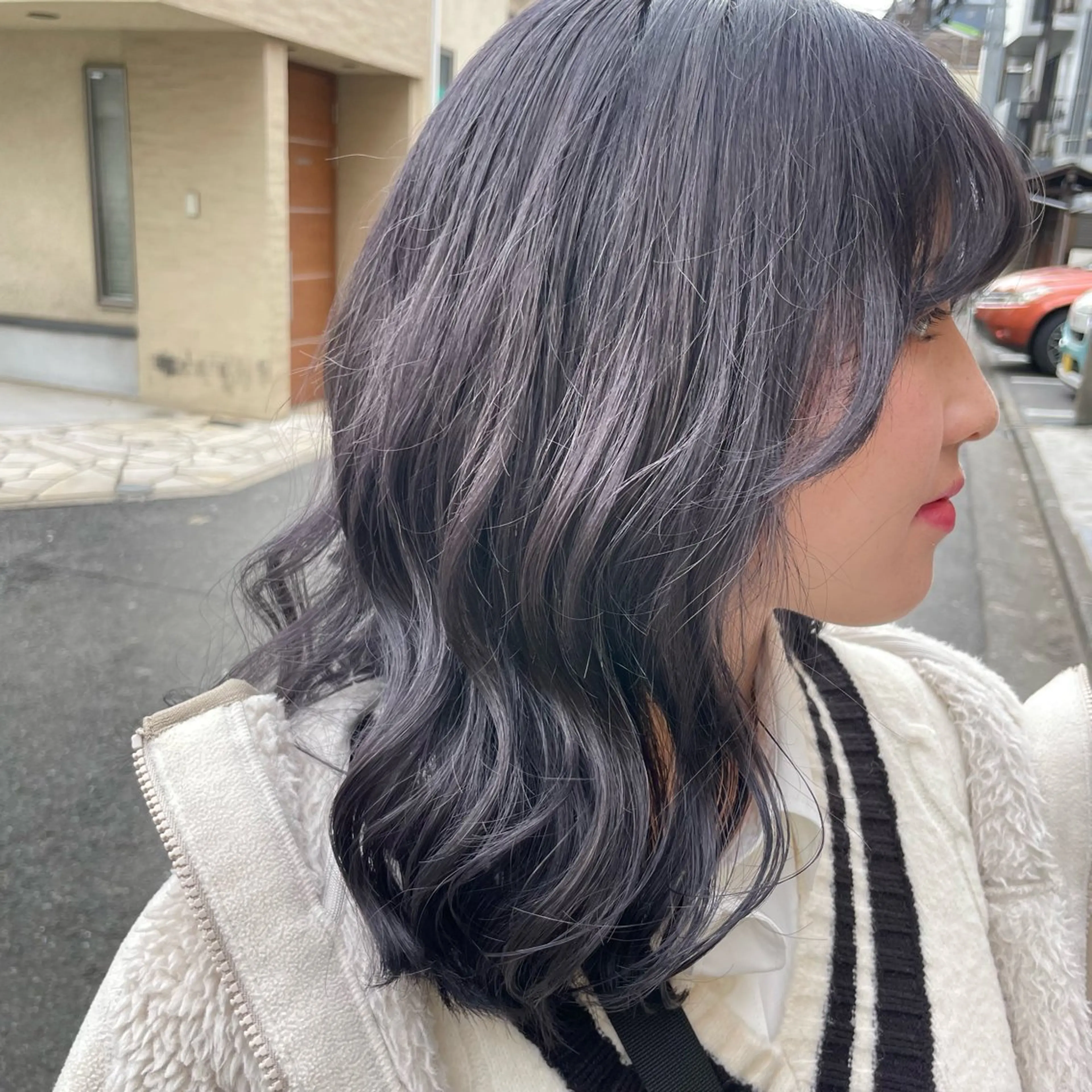ミディアム カラー ヘアカラー トリートメント 岩本 彩花のヘアスタイル