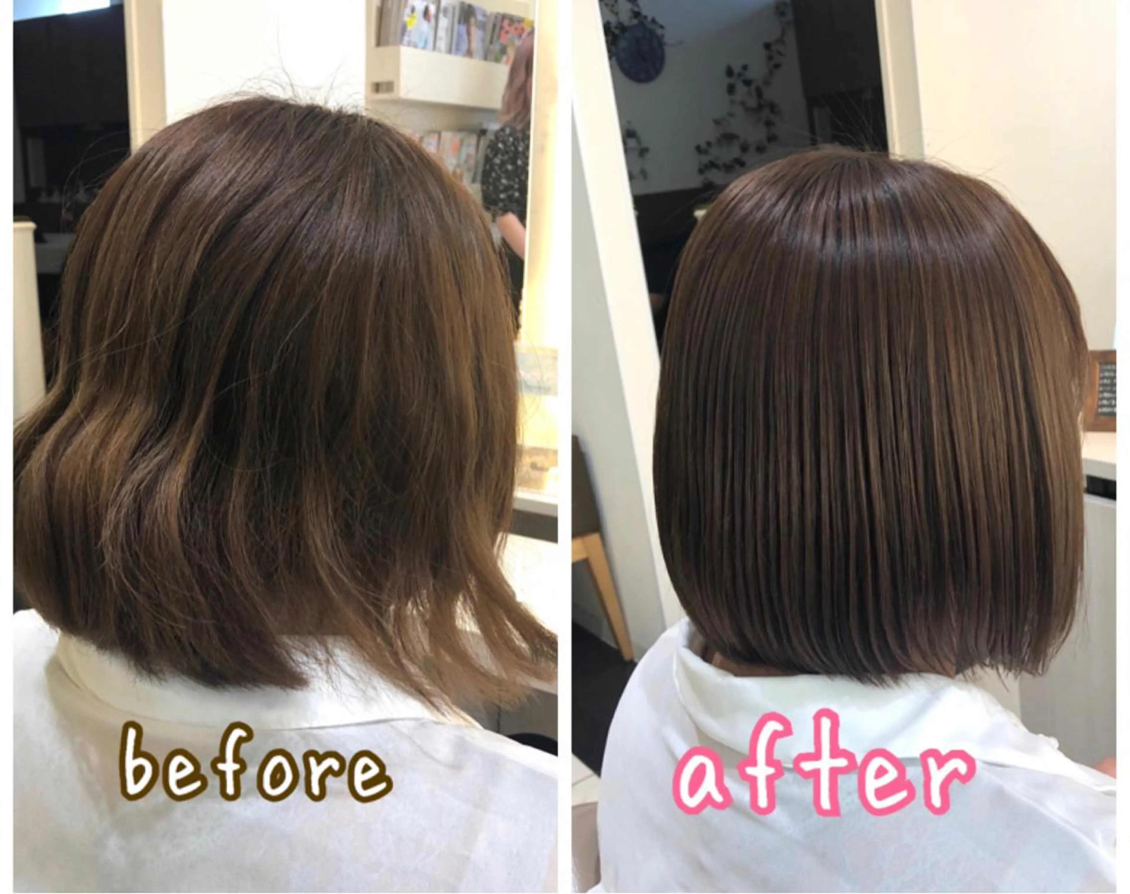 ショート パーマ くせ毛 縮毛矯正 安井　昴 💫ブリーチ縮毛矯正のヘアスタイル