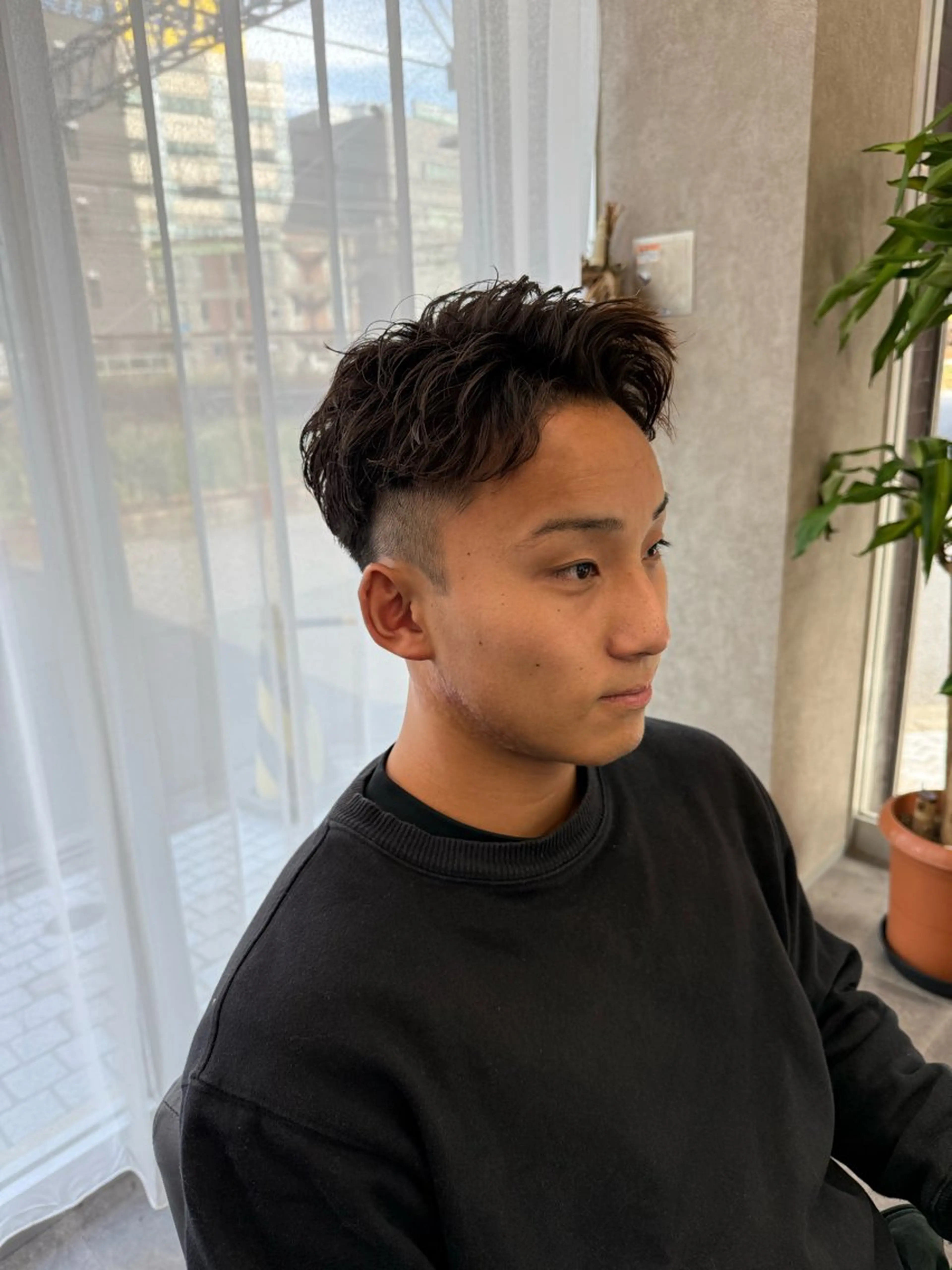 パーマ メンズ カット パーマ  ︎︎ 楓のヘアスタイル