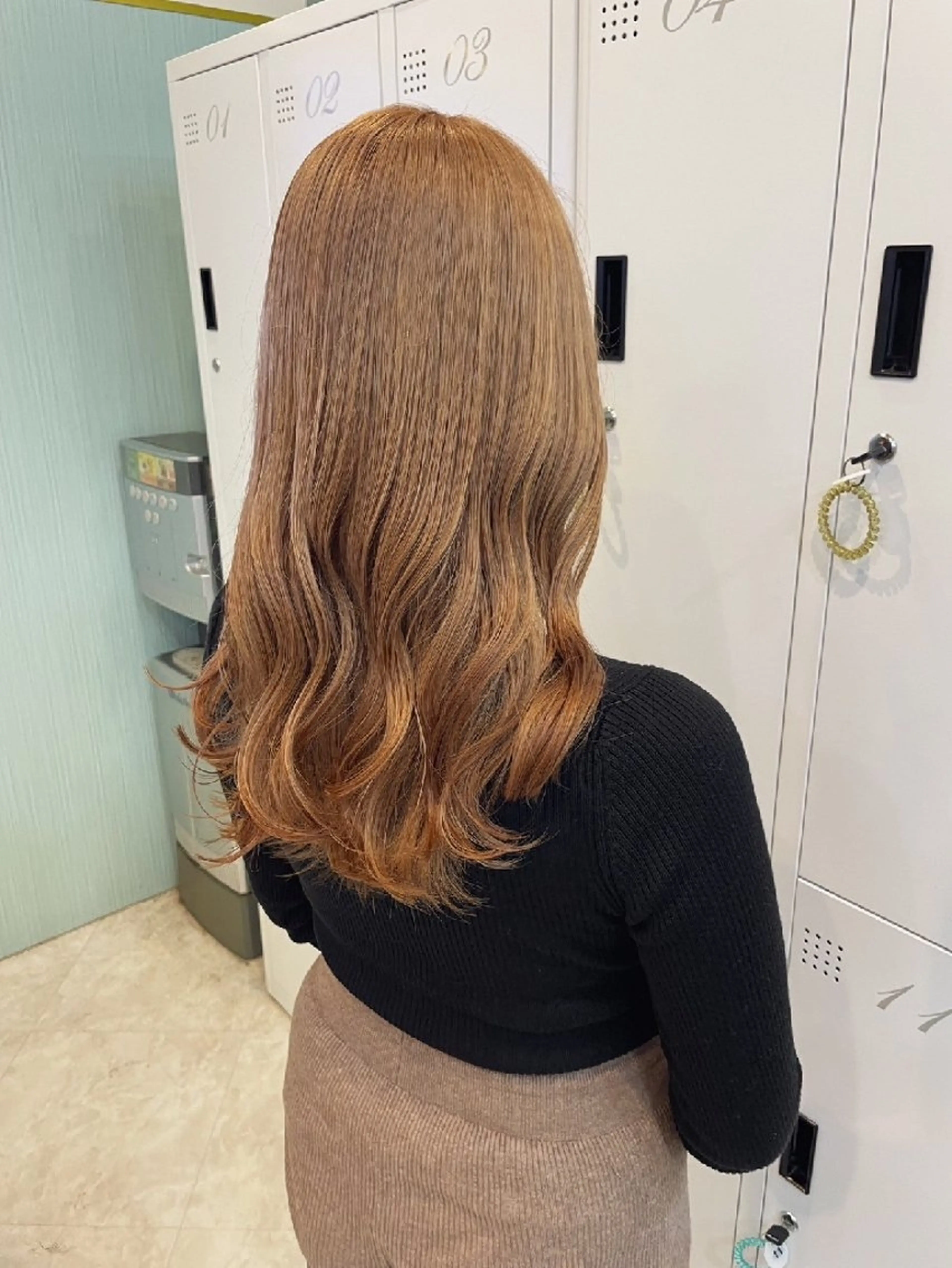 セミロング カラー 暗髪艶カラー/ ナチュラル/maiのヘアスタイル