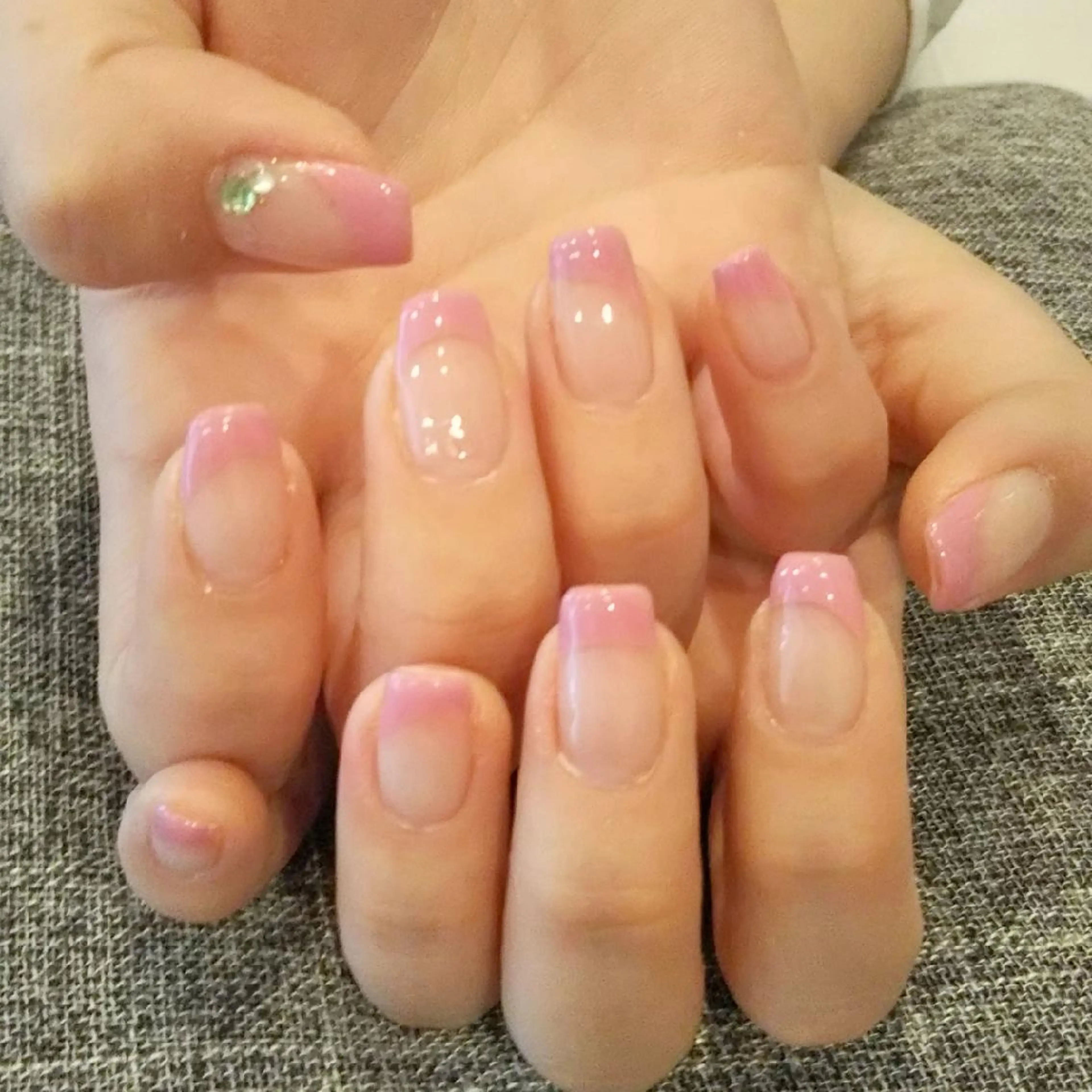 ネイル フレンチネイル ピンク private salon mieのネイルデザイン