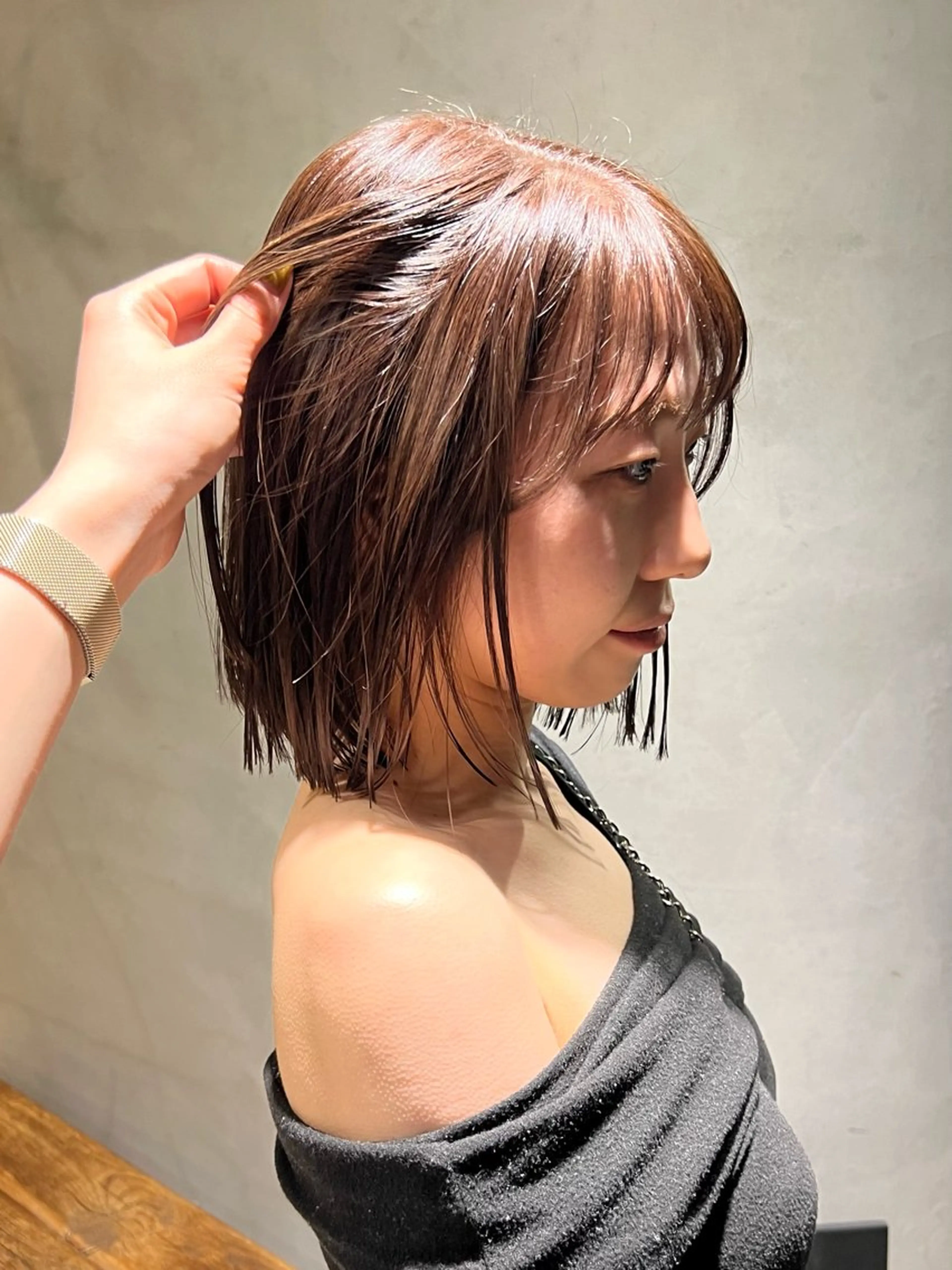 髪質改善カラー＋マイクロバブルの写真
