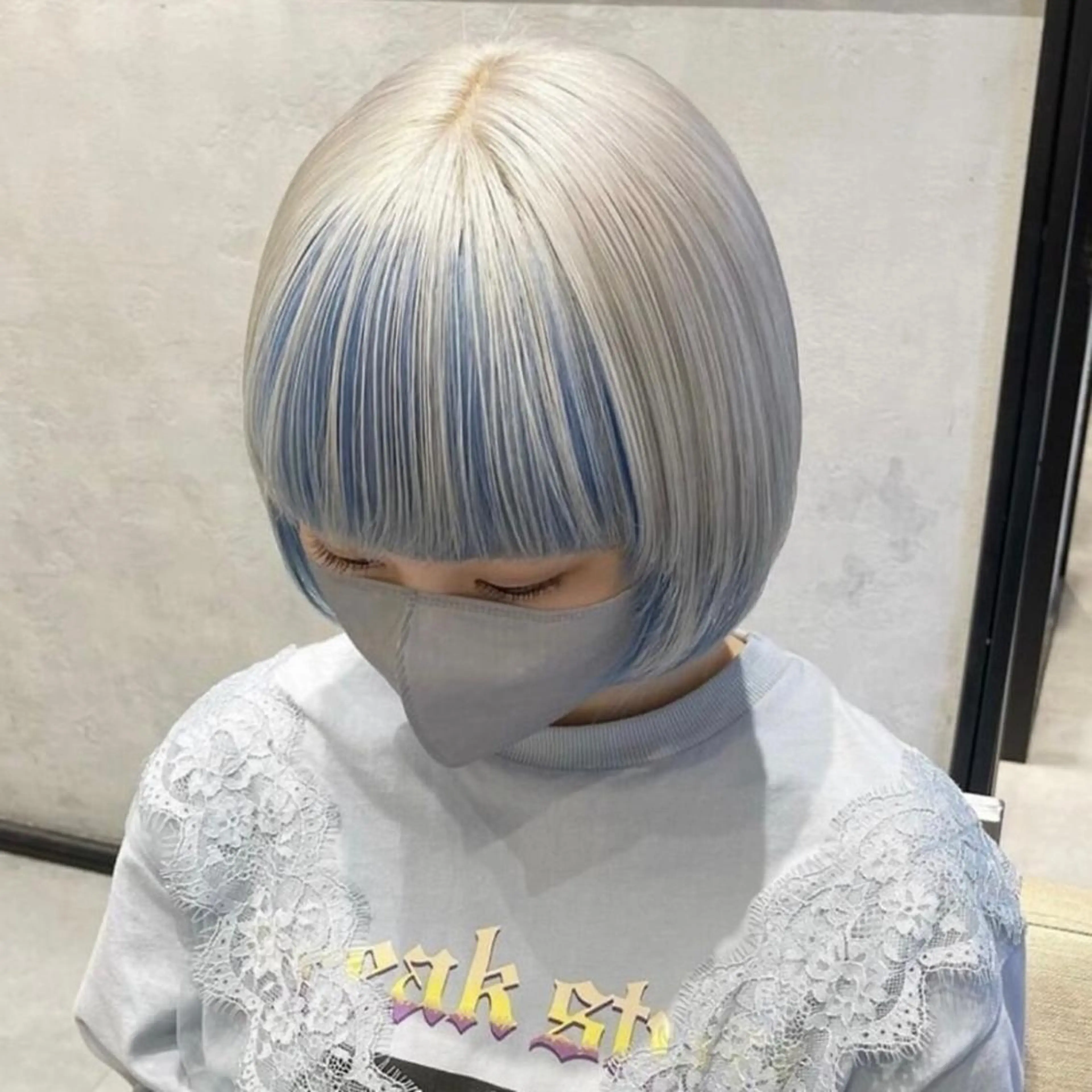 ショート 韓国風カラー ボブ 外国人風カラー ハイライト 髪質改善 メンズカット✂️ ¥2,200〜*土田のヘアスタイル