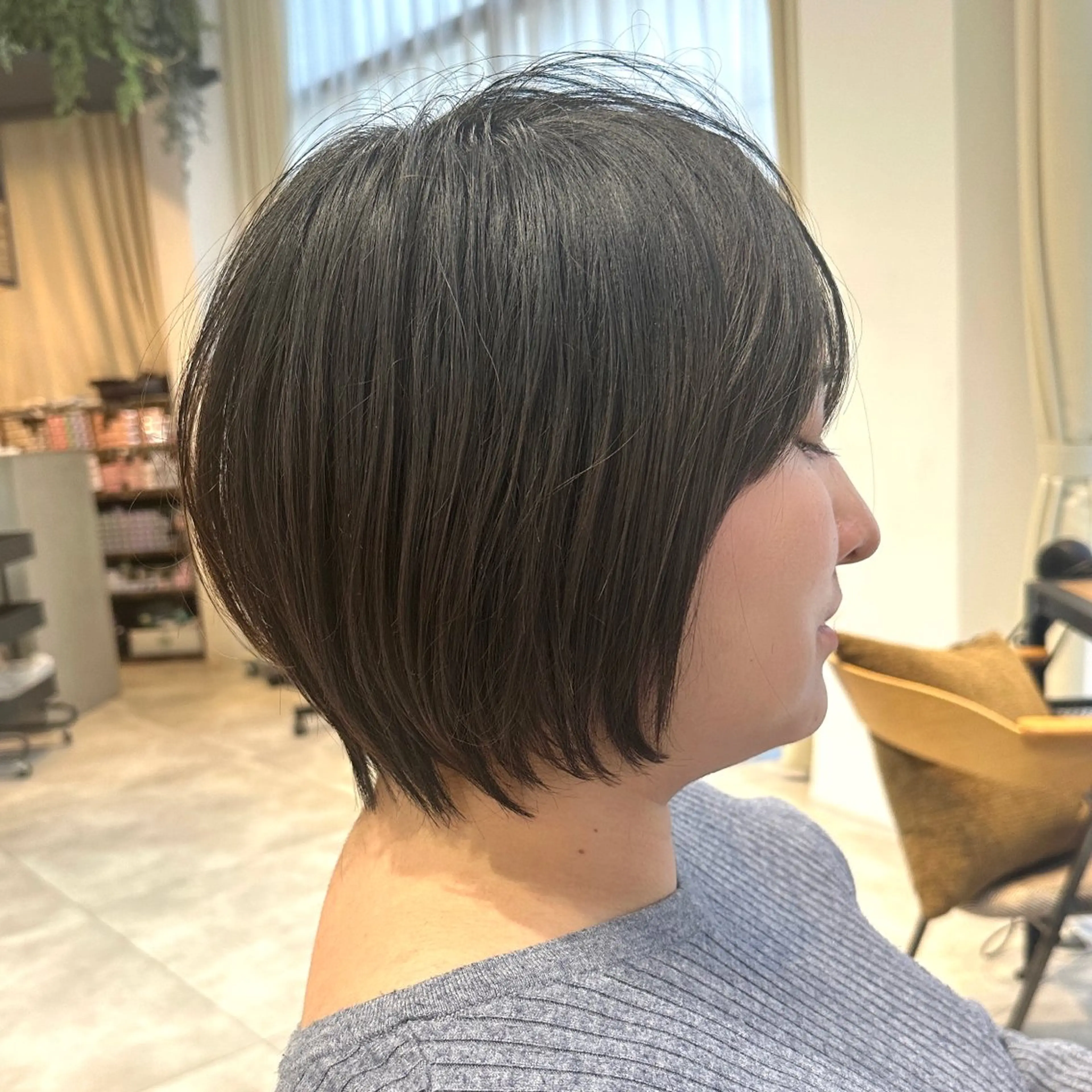 ショート GO TODAY  NU茶屋町所属・白石晃樹/縮毛矯正/ 髪質改善/ストレートのヘアスタイル