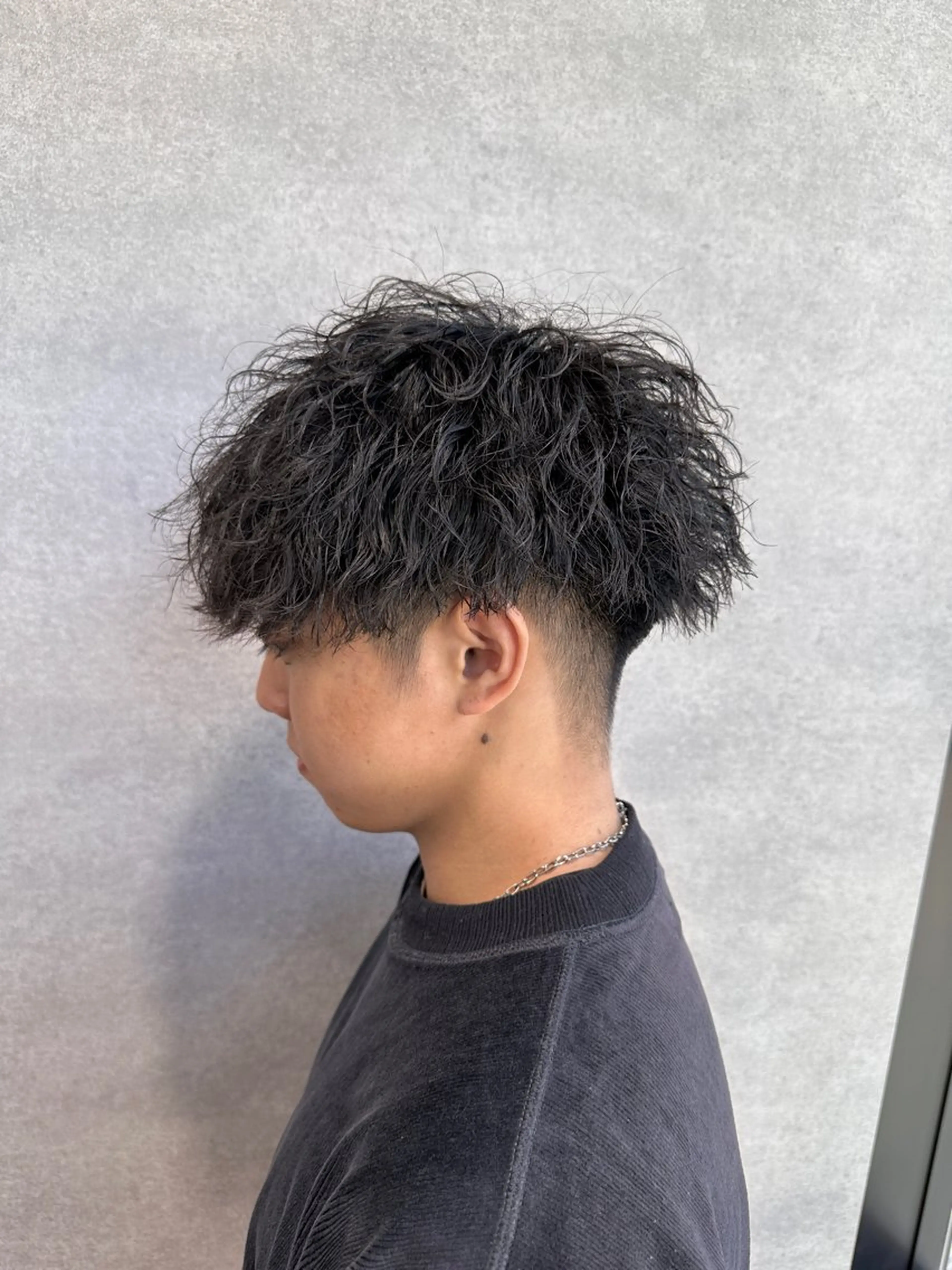 ショート パーマ メンズ 渋谷駅から徒歩1分 BLUCKメンズヘアのヘアスタイル