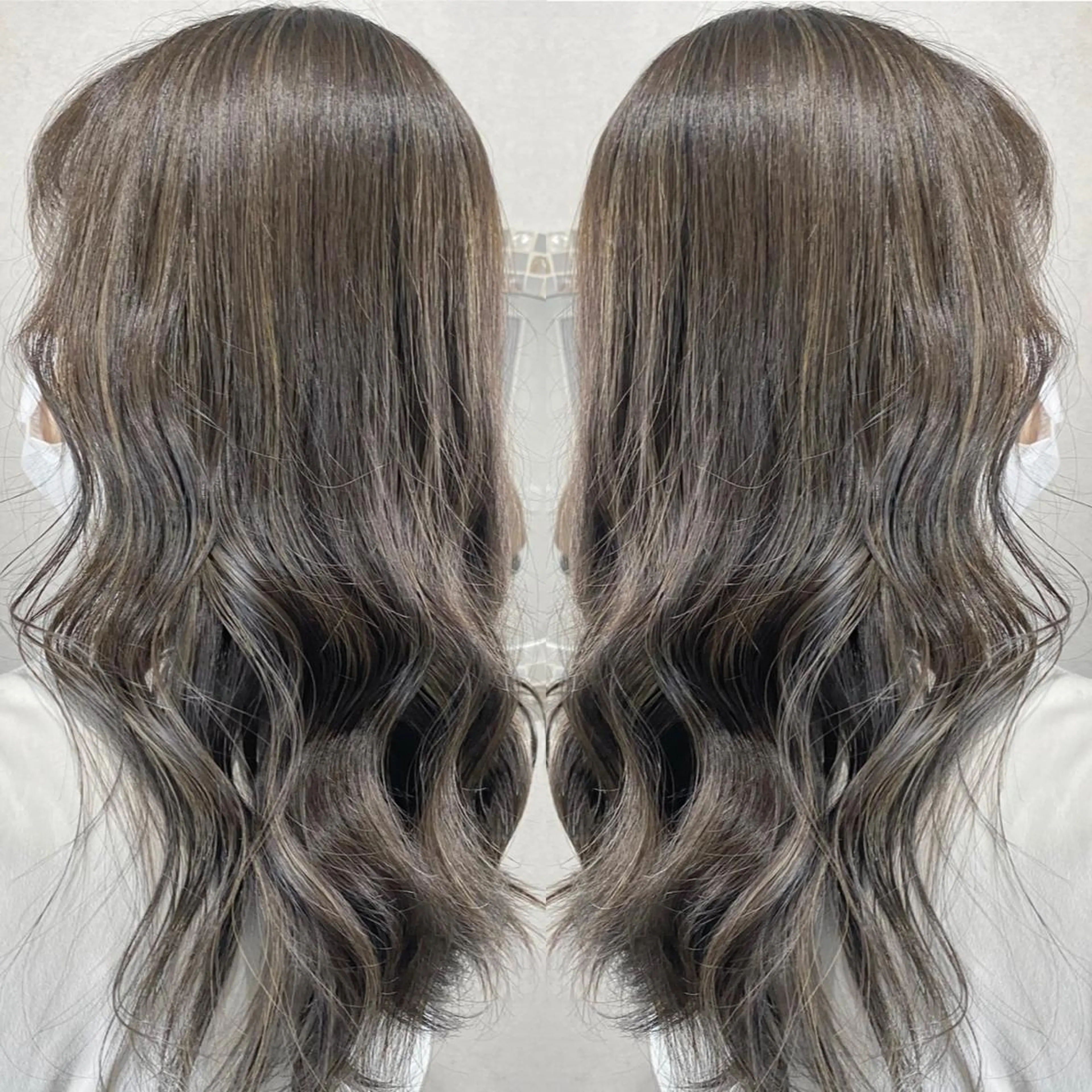 ロング ハイライト ヘアカラー トリートメント Designer EGGのマツエク・マツパデザイン