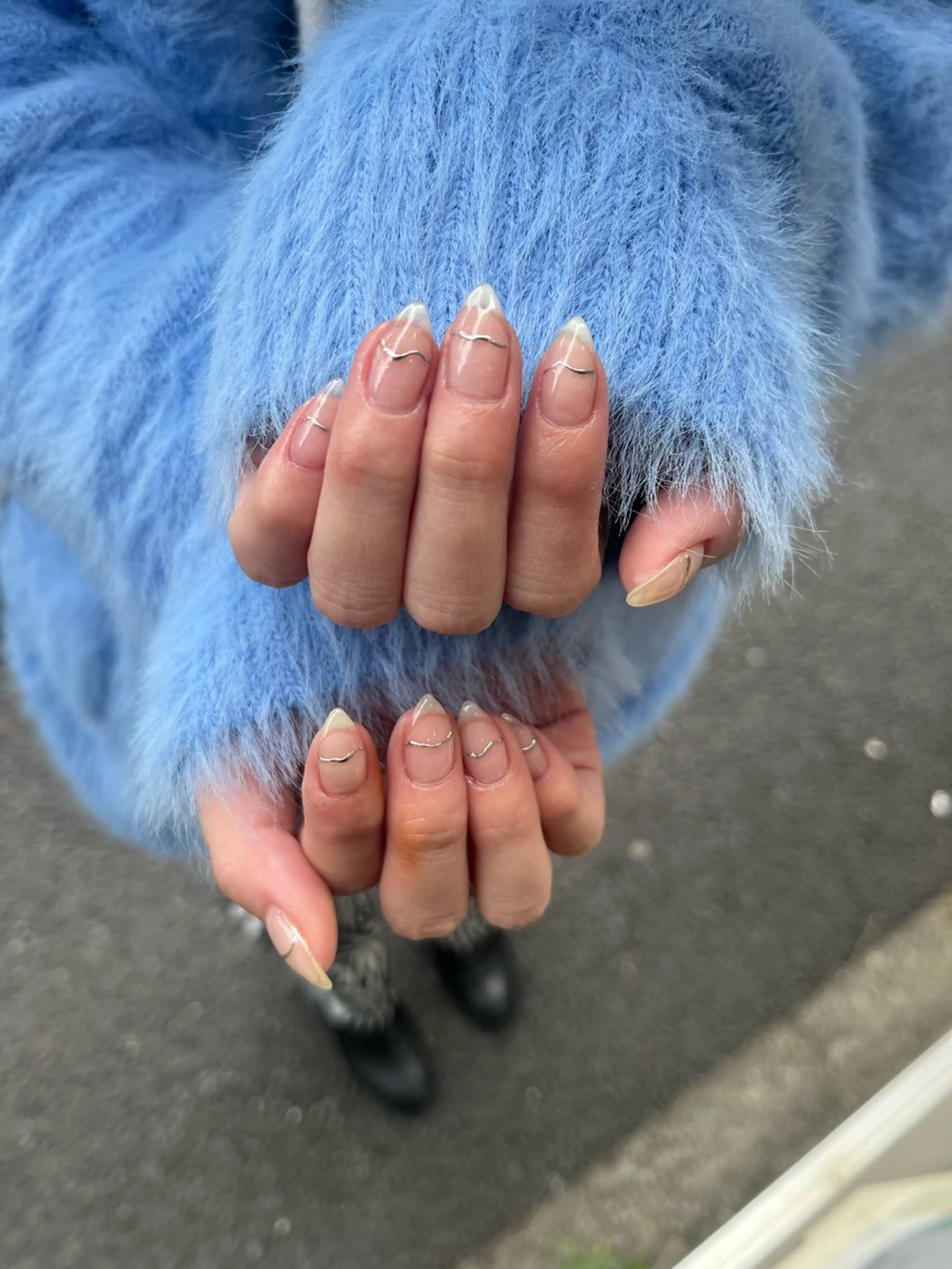 ネイル シンプルネイル ハンドネイル AT.1011(アトリエテンイレブン)所属・AT.1011 (ハルカ)のネイルデザイン