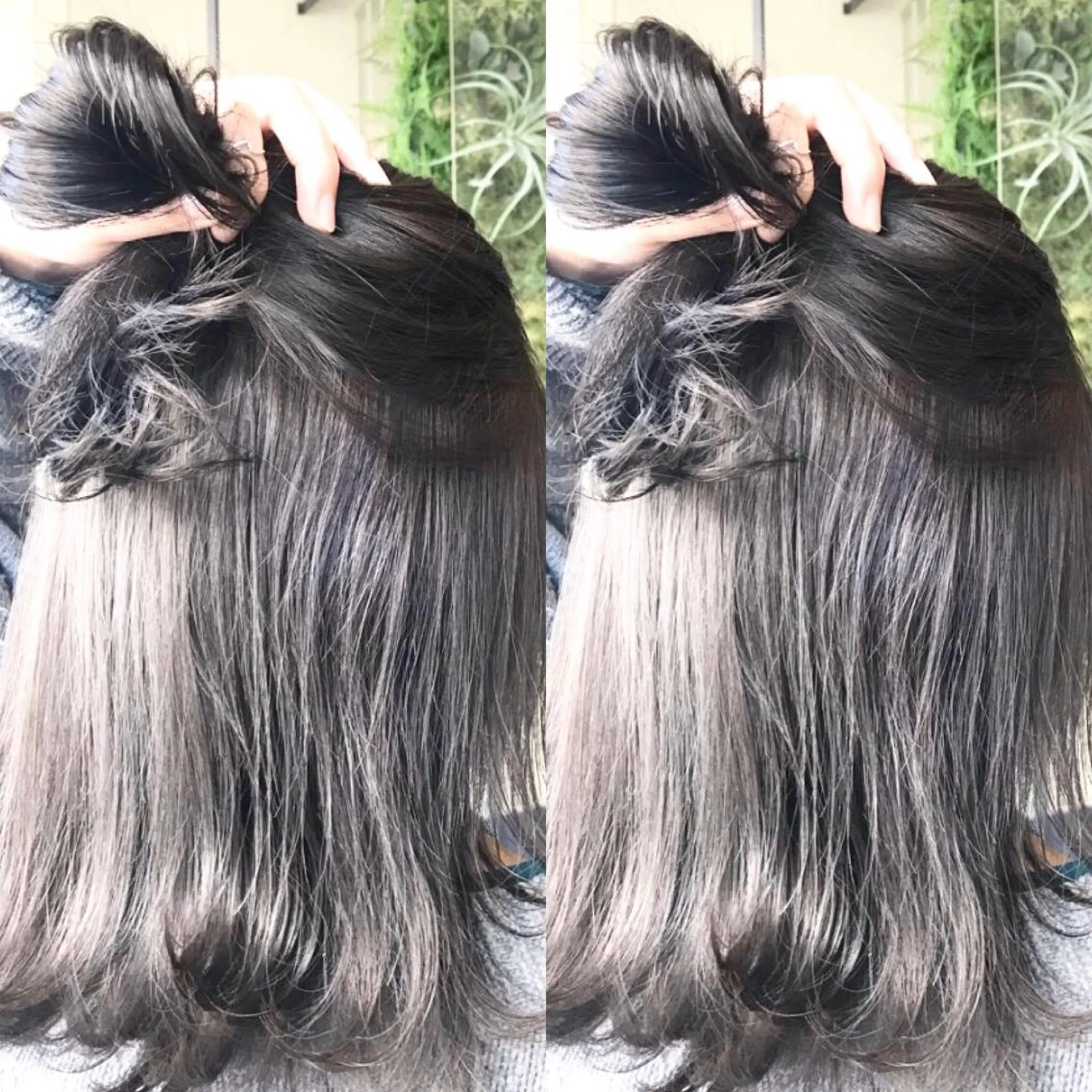 ミディアム カラー ヘアカラー Hanna by W_SALONのヘアスタイル