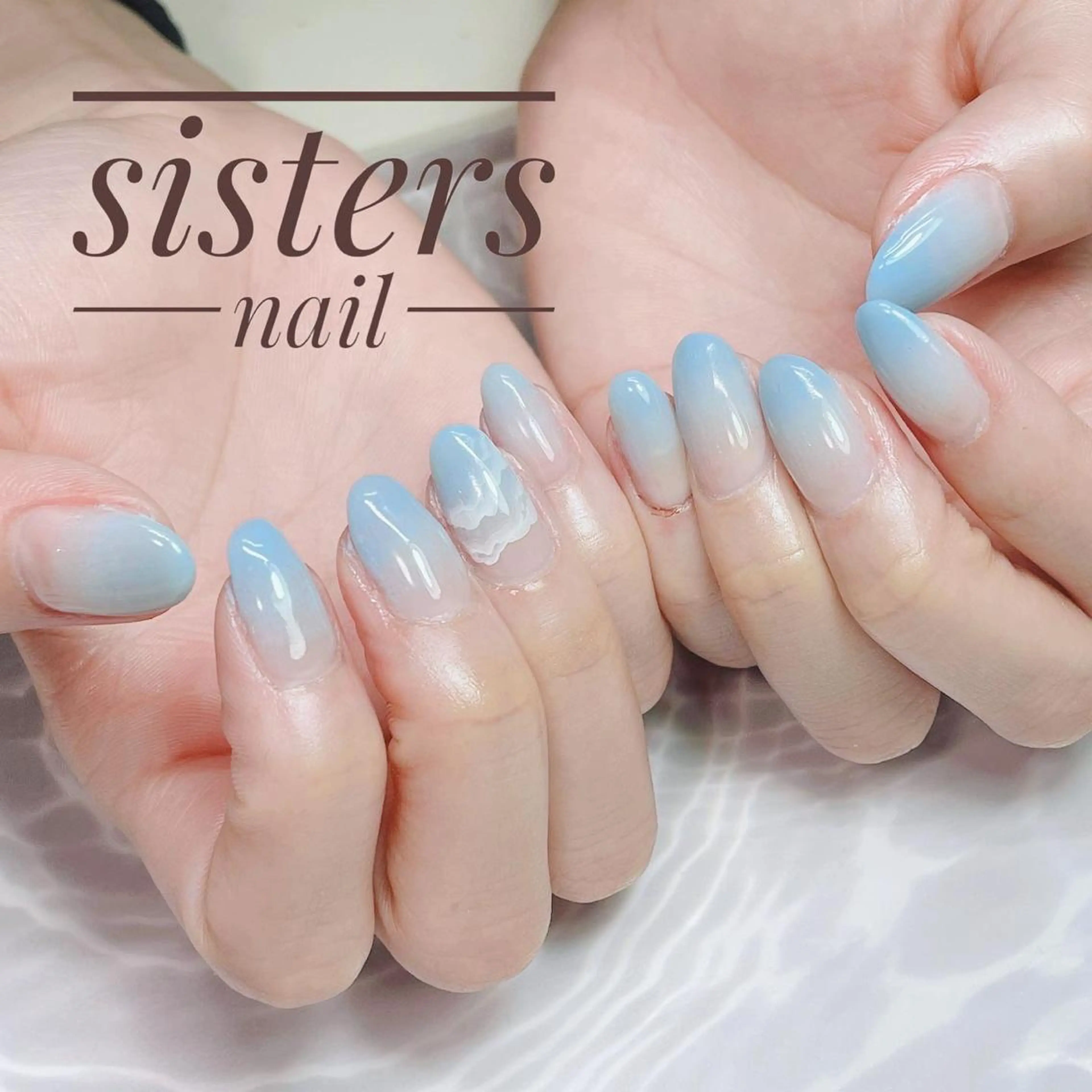 ネイル アートネイル グラデーション オフィスネイル パステルネイル シンプルネイル sisters nail.fのネイルデザイン