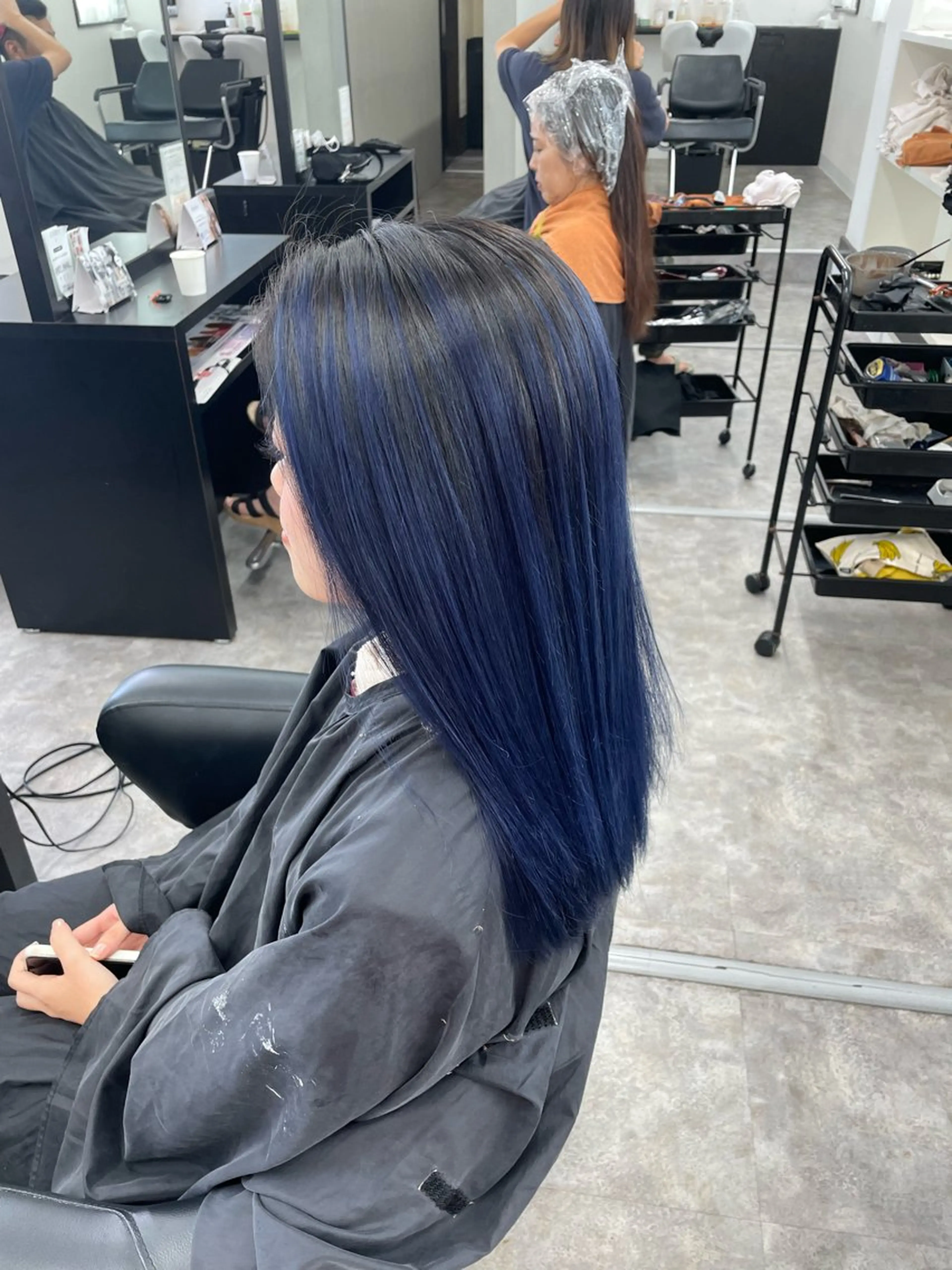 ロング カラー バレイヤージュ ブルーカラー レイヤーカット LOBY浦添店所属・LOBY浦添店 NABEのその他イメージ