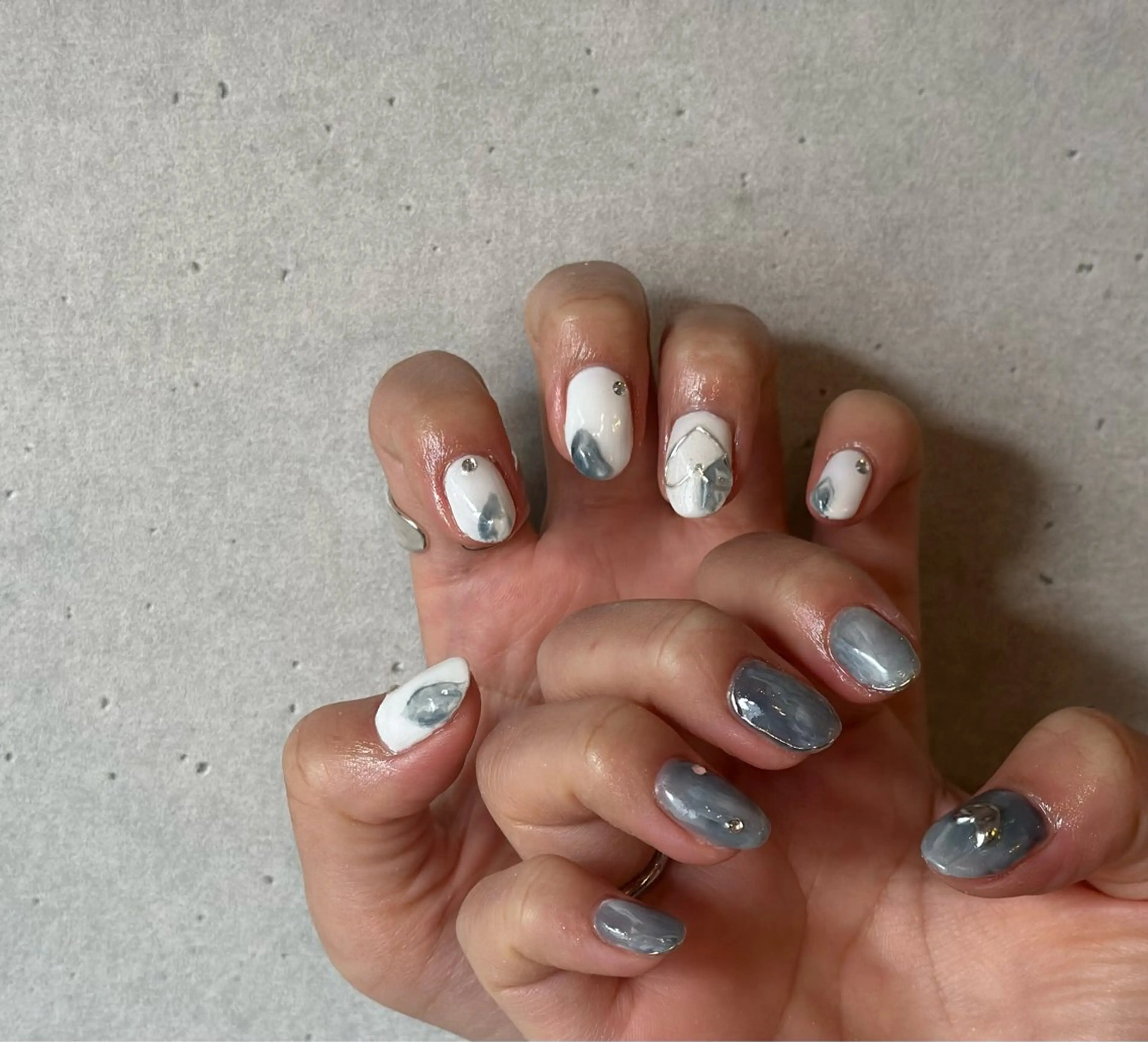 ネイル ニュアンスネイル ハンドネイル La.Mer 宮田のネイルデザイン