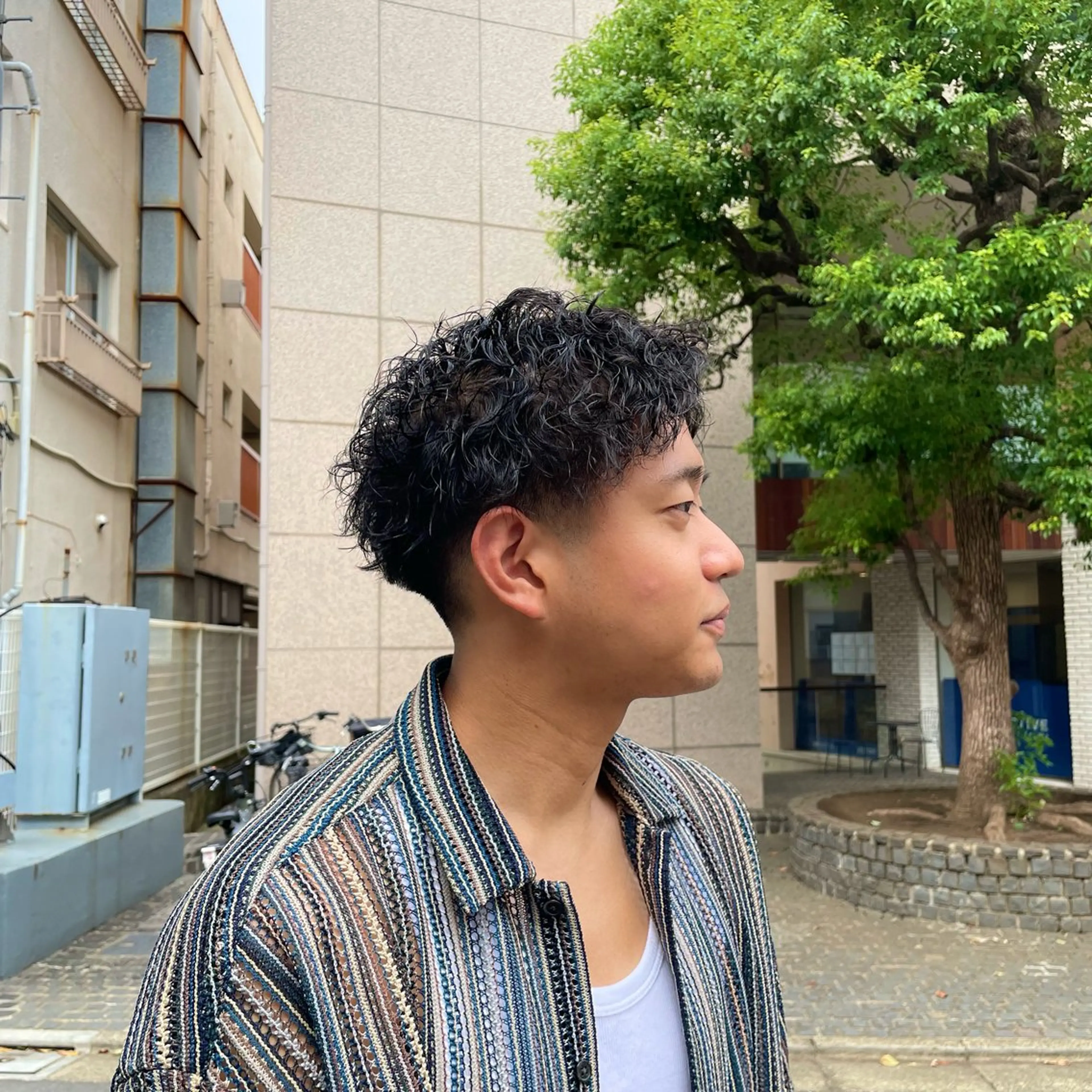 パーマ メンズ 西村 友佑のヘアスタイル