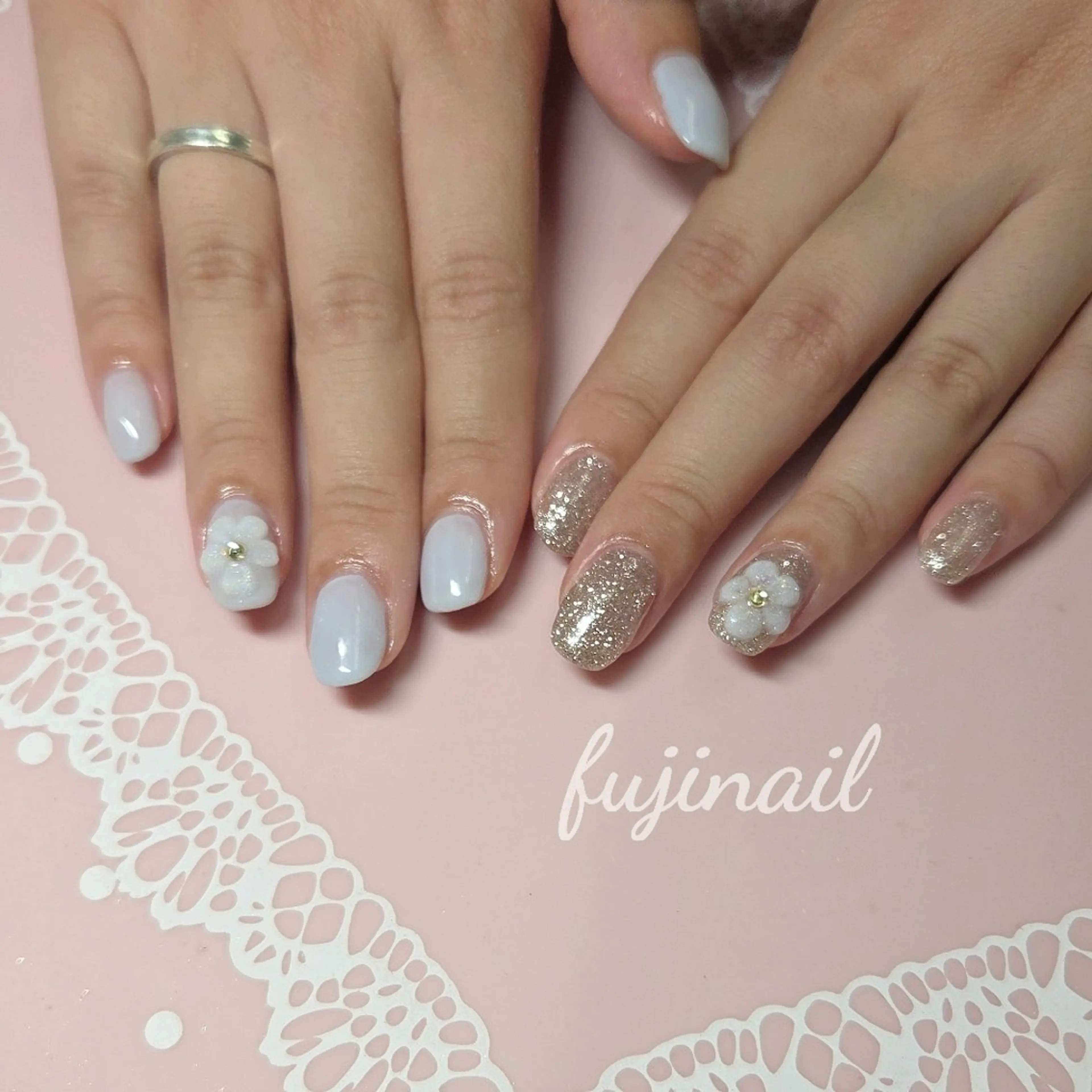 ネイル アートネイル 持ち込み ワンカラーネイル fujinail(バーバーフジノ)所属・藤野 智美のネイルデザイン