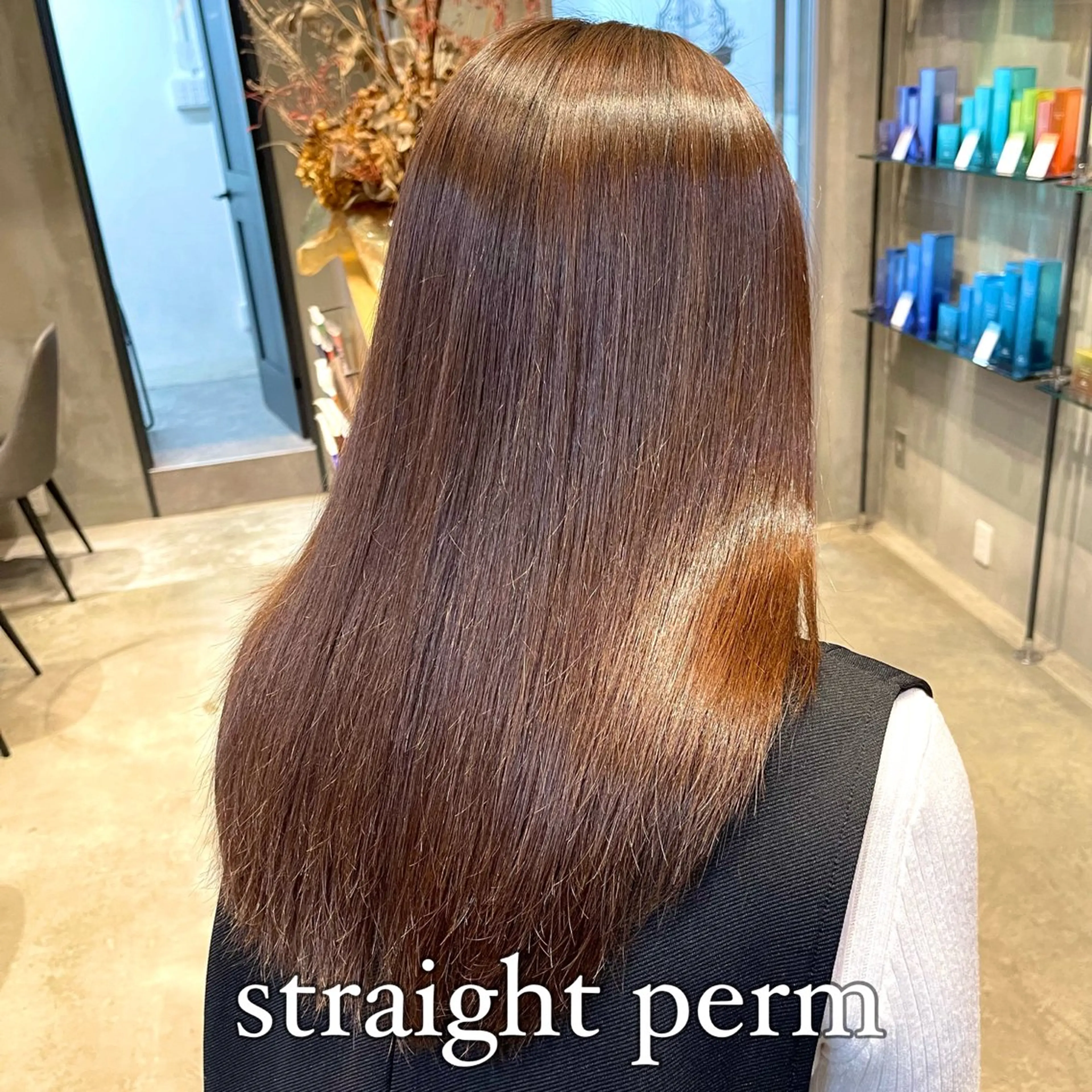 ロング カット 縮毛矯正 トリートメント ✨縮毛矯正　韓国ヘア レイヤー✨大濱快斗のヘアスタイル