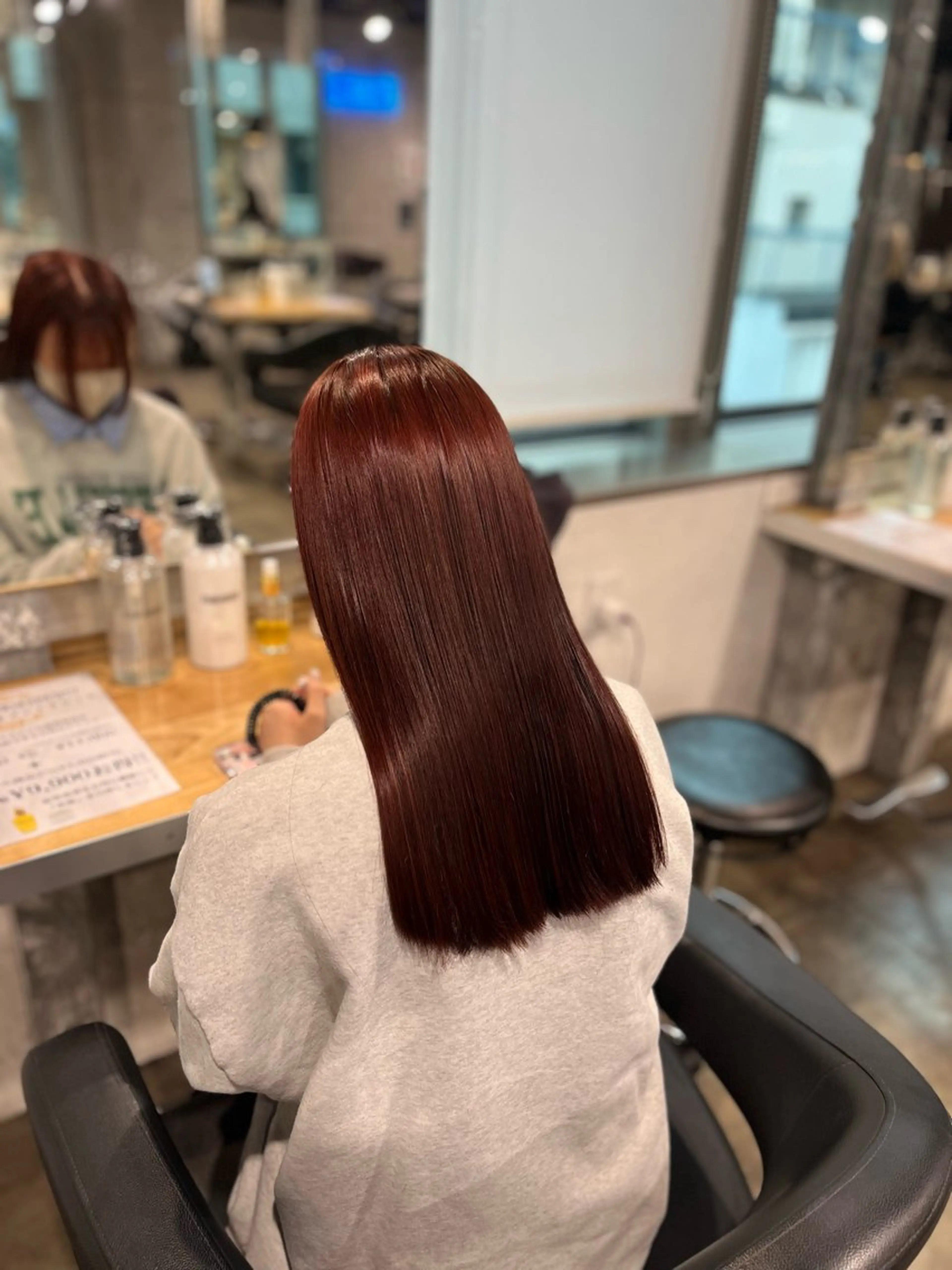 カラー ヘアカラー トリートメント ヘッドスパ ヘアセット ガーリーヘア💌トレ ンド暖色💌Yuuのヘアスタイル