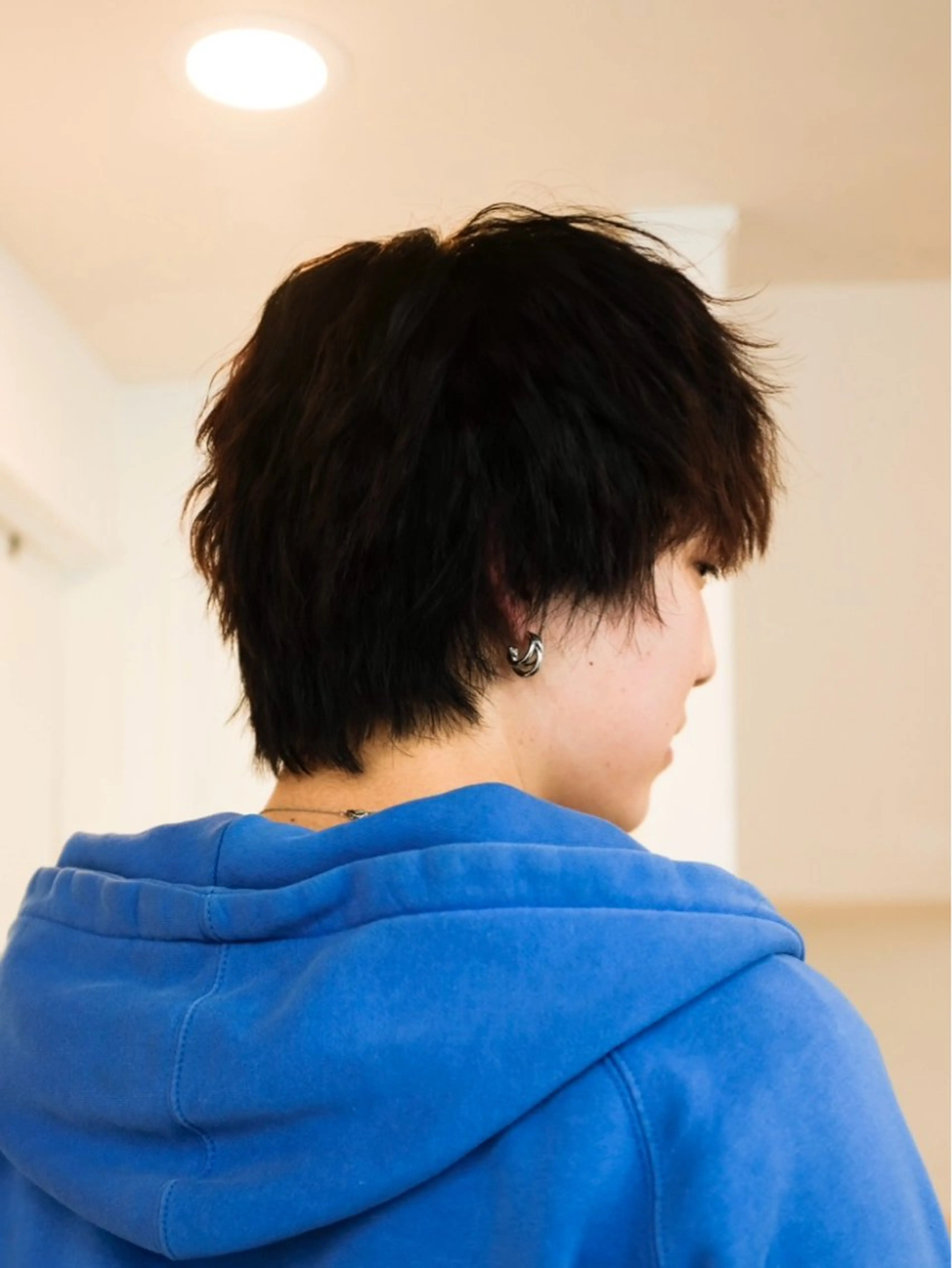 ミディアム ヘアアレンジ メンズ カット トリートメント ハイトーン/デザイン カラー/あおいのヘアスタイル