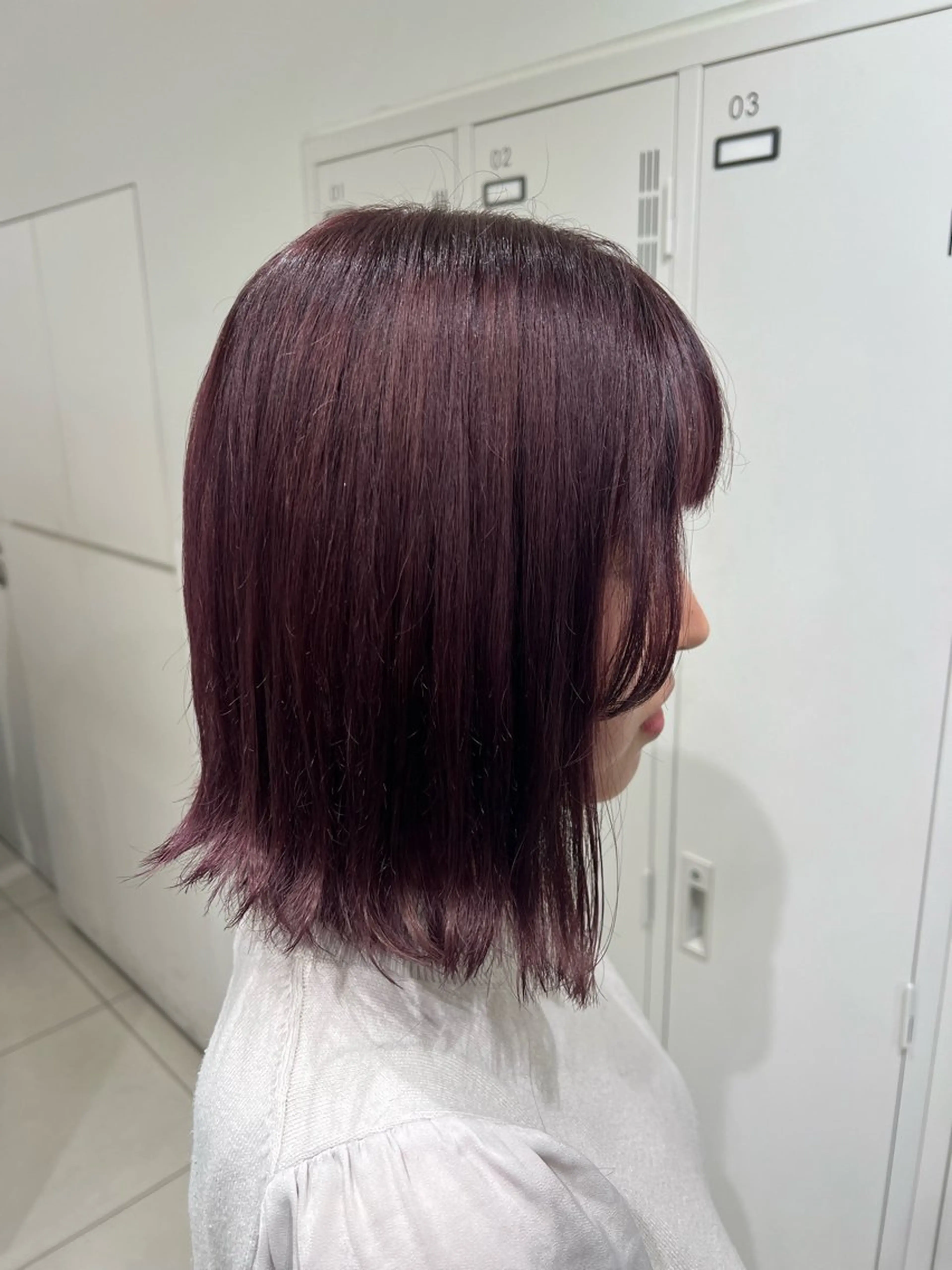 ミディアム カラー ラベンダーカラー ピンクカラー ピンクラベンダー ヘアカラー トリートメント 【暖色カラー特化】 中山由梨のヘアスタイル