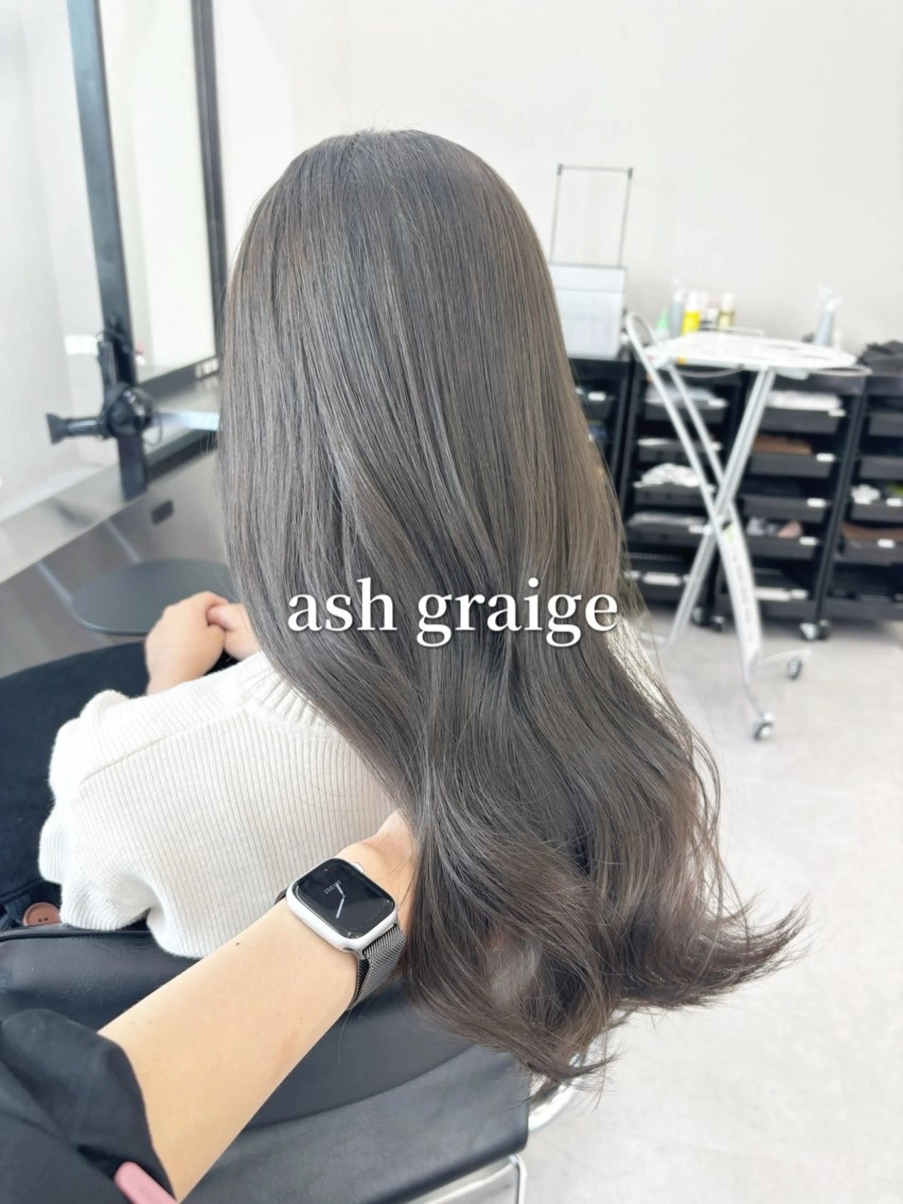 ロング カラー ブリーチなしレイヤー 髪質改善/韓国ヘアのヘアスタイル
