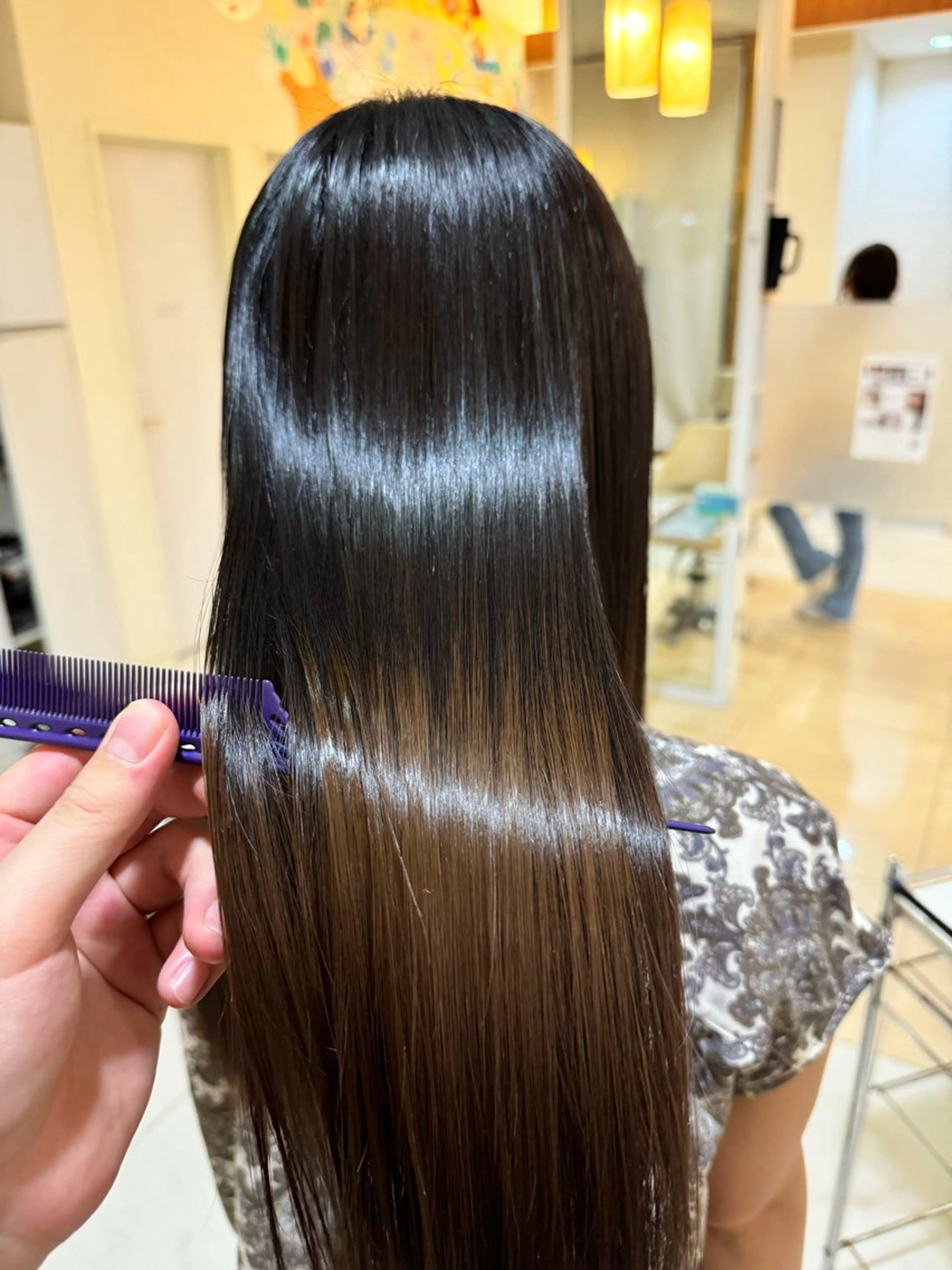 ロング 縮毛矯正 🎈カラーエステ 🎈通事  啓人のヘアスタイル