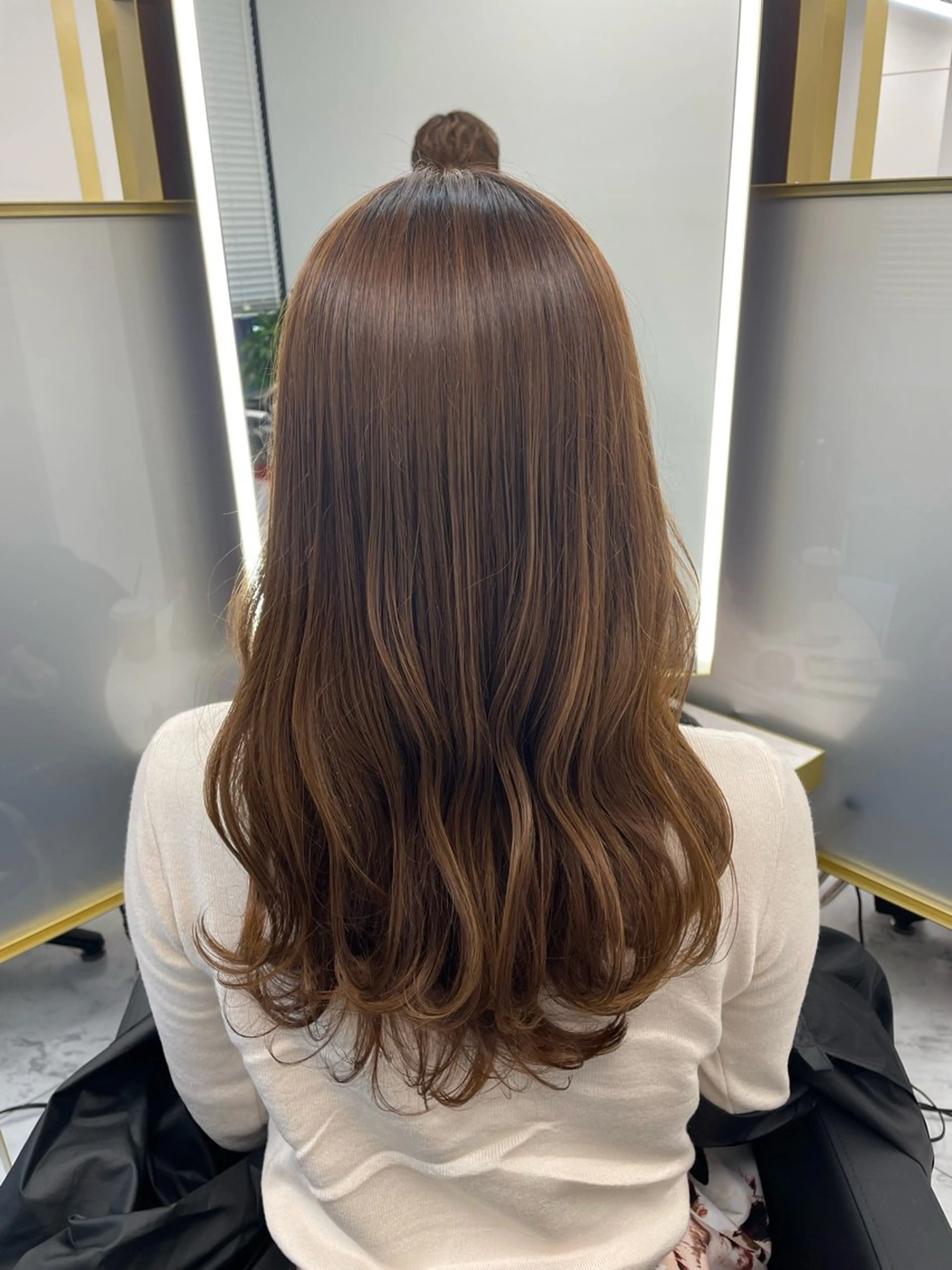 セミロング セミロングパーマ 韓国風ヘア レイヤーカット 似合わせカット カット パーマ 左藤健人 パーマ/レイヤー/のヘアスタイル
