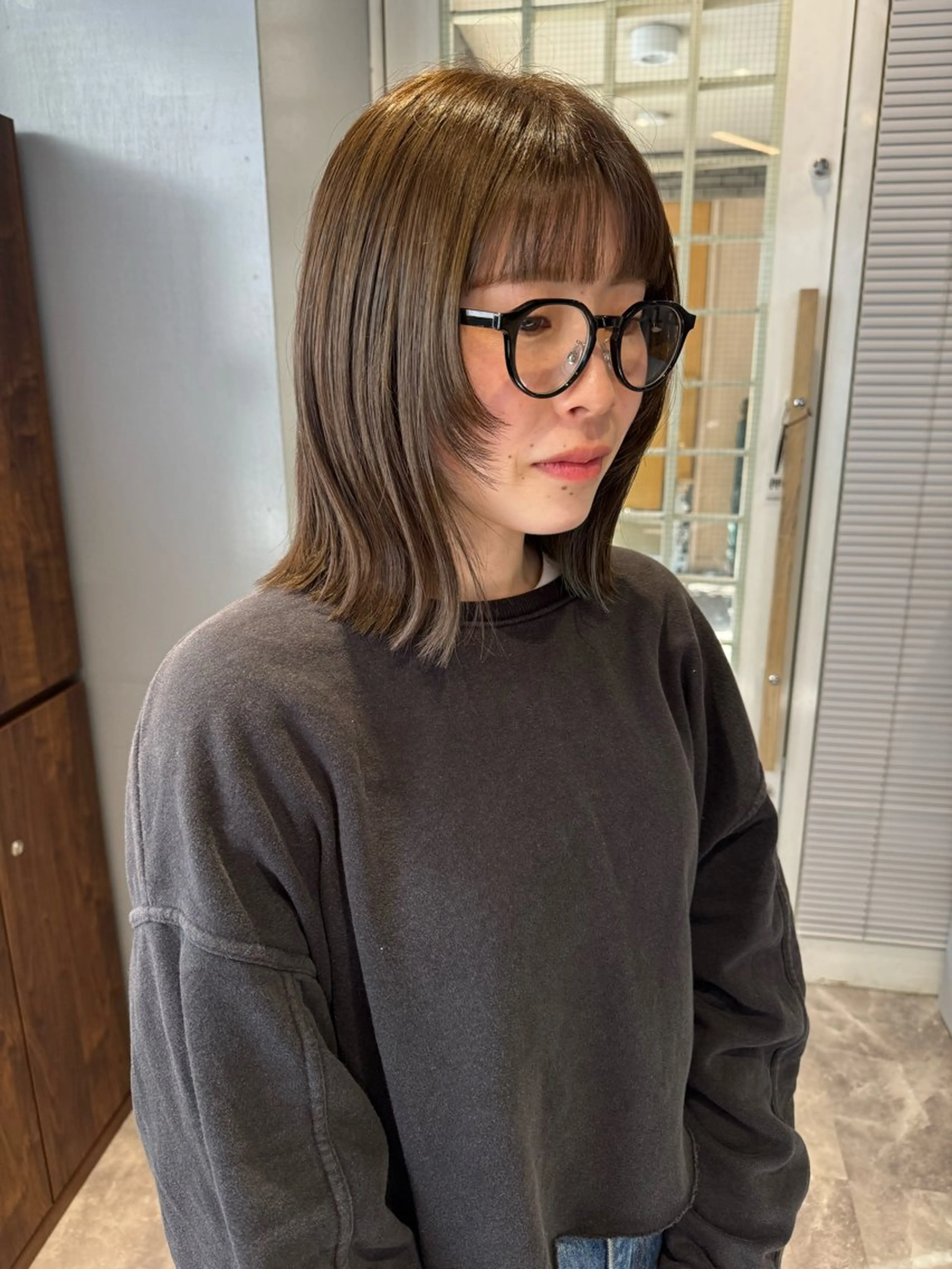ミディアム カット ヘアカラー 画 kirikaのヘアスタイル