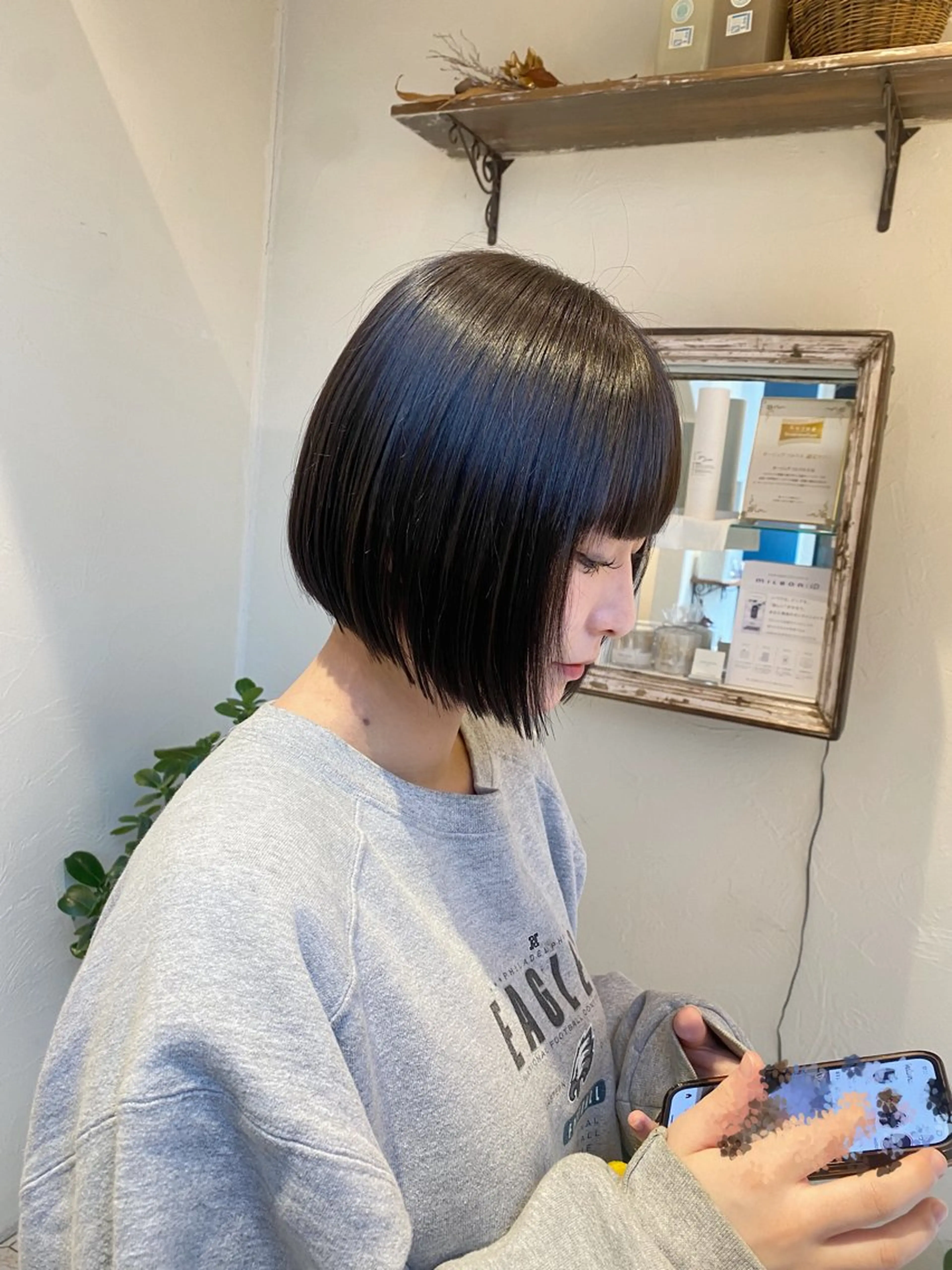 ショート カット 艶カラー/ 縮毛矯正 /   タキダのヘアスタイル