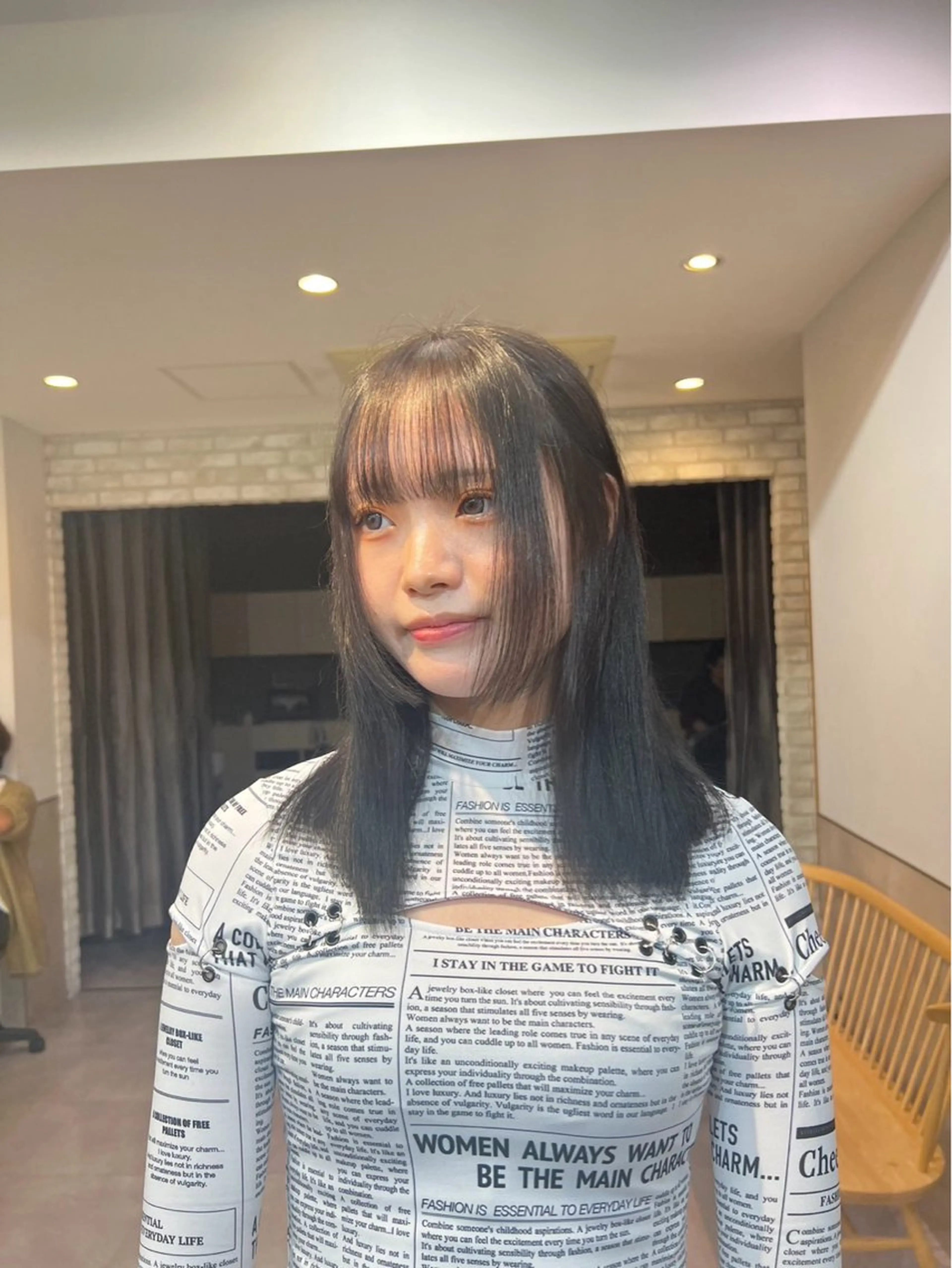 セミロング ヘアカラー トリートメント kanayo/暖色 color💖のヘアスタイル