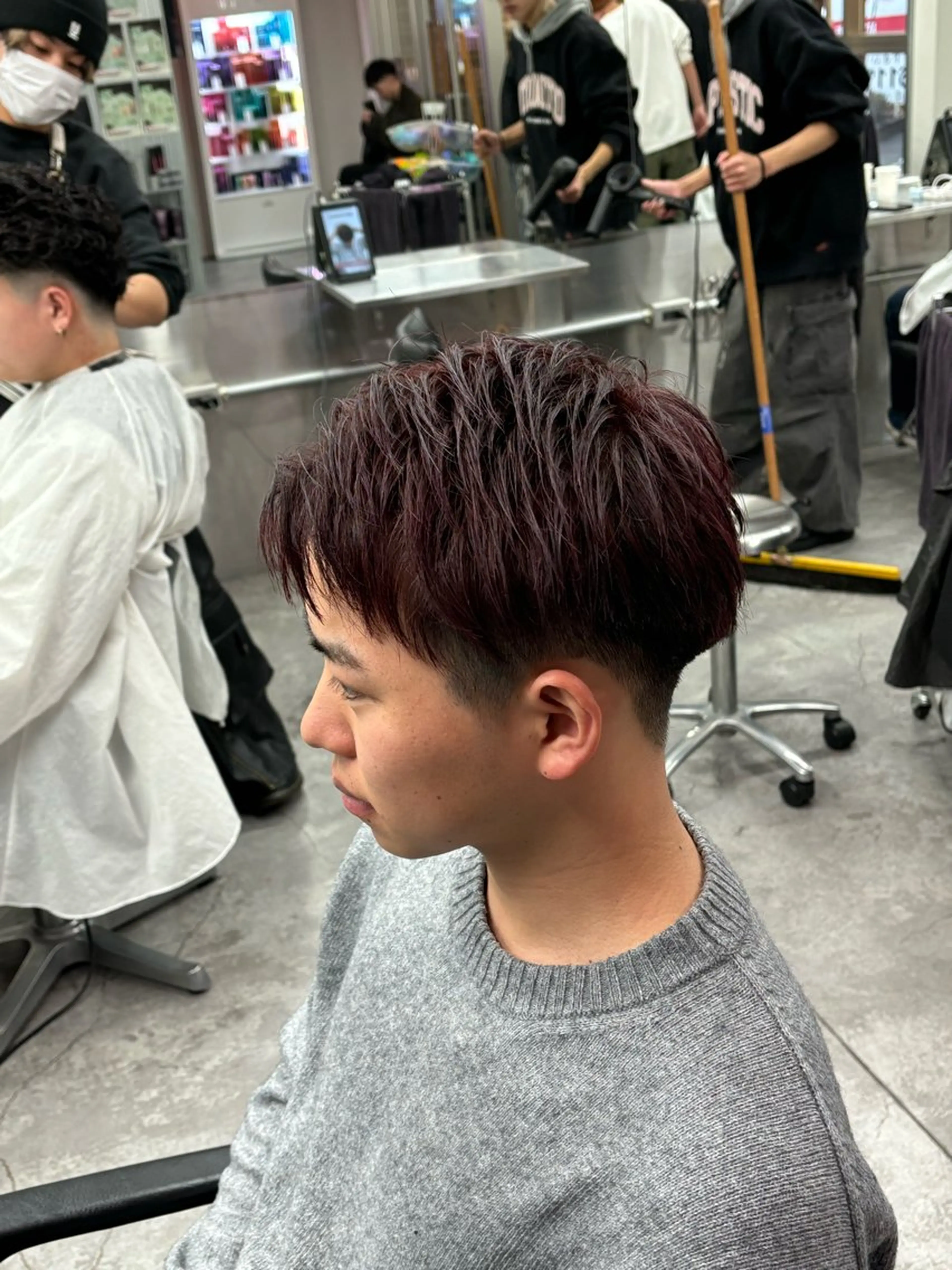 ショート カラー パーマ メンズ メンズ/パーマ特化/ 町田/naokiのヘアスタイル