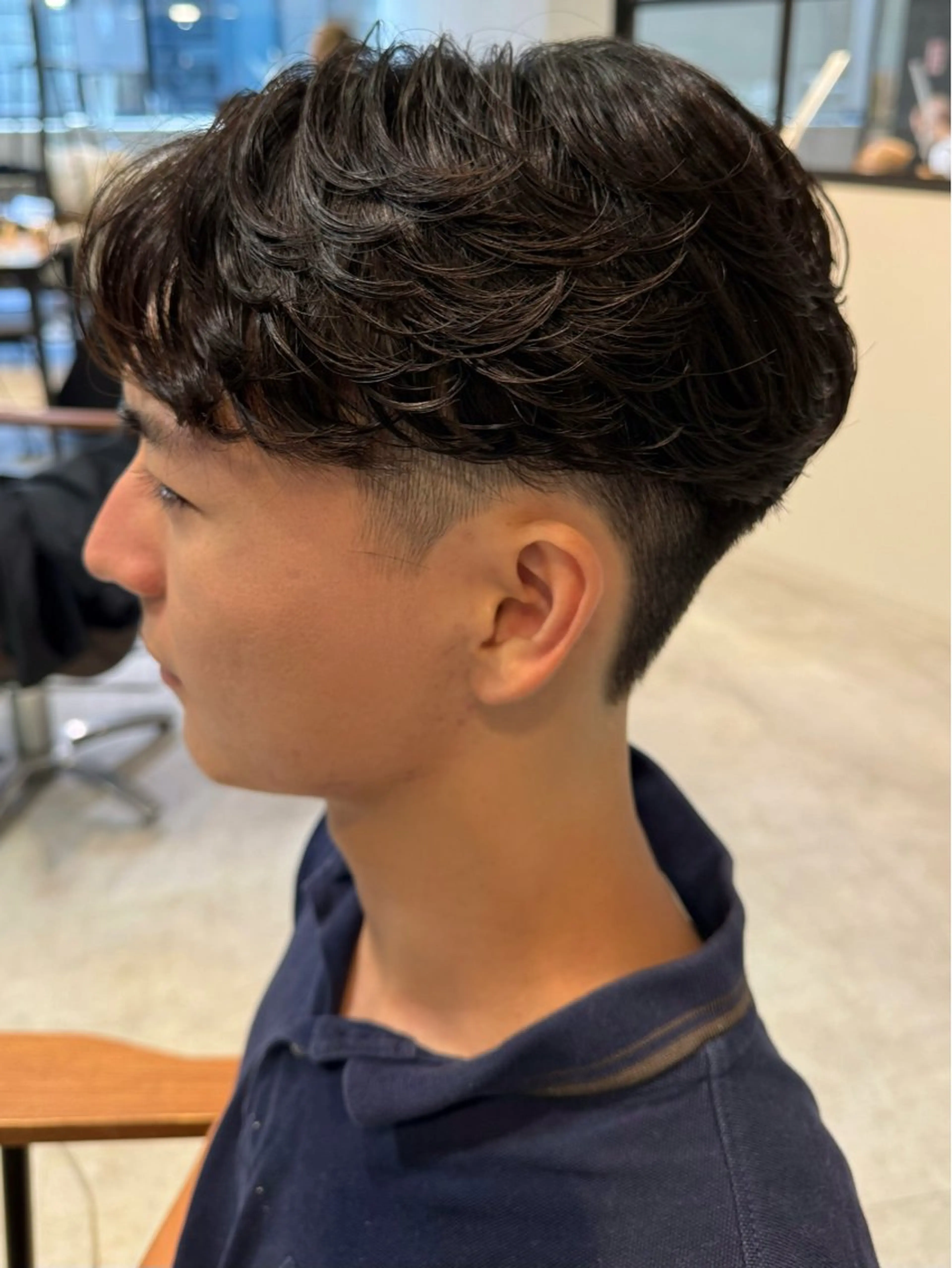 パーマ メンズ フェザーパーマ メンズパーマ スパイラルパーマ カット パーマ LICO HAIR＆RELAXATION 名駅店所属・メンズ/波巻き/ ツイスパ/田中陸翔のヘアスタイル