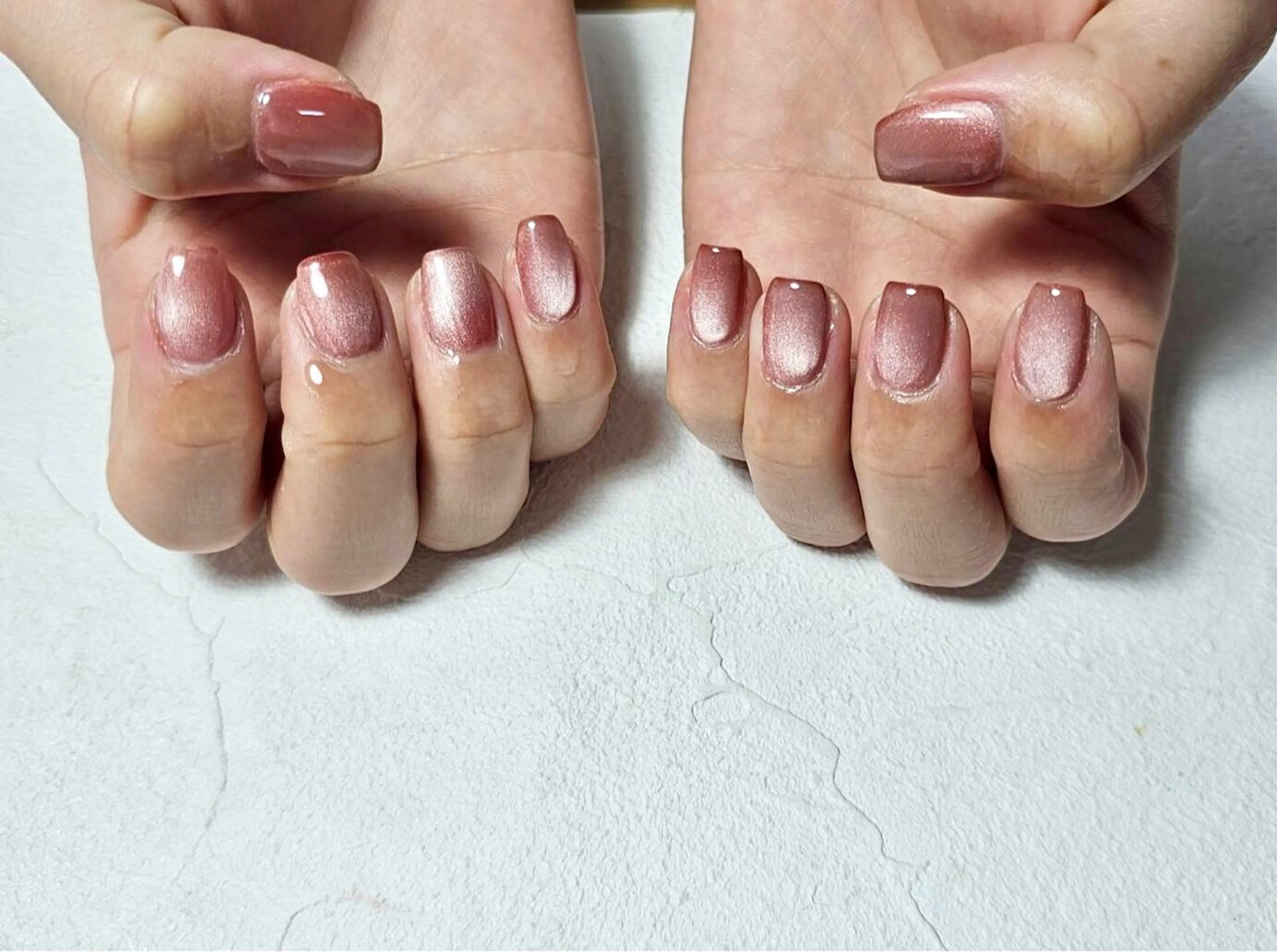 ネイル オーロラネイル フットネイル フレンチネイル ジェルネイル マグネットネイル ハンドネイル Mogu nail 二子玉川のネイルデザイン